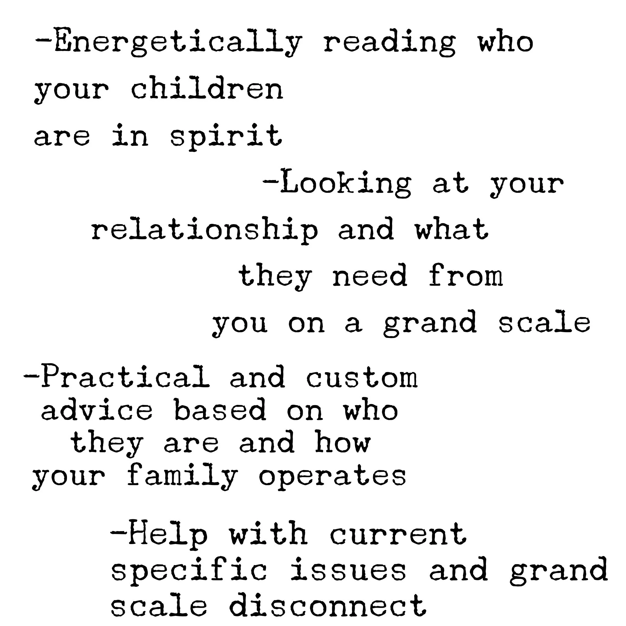 Personalized Parenting Advice and Energetic Assessment