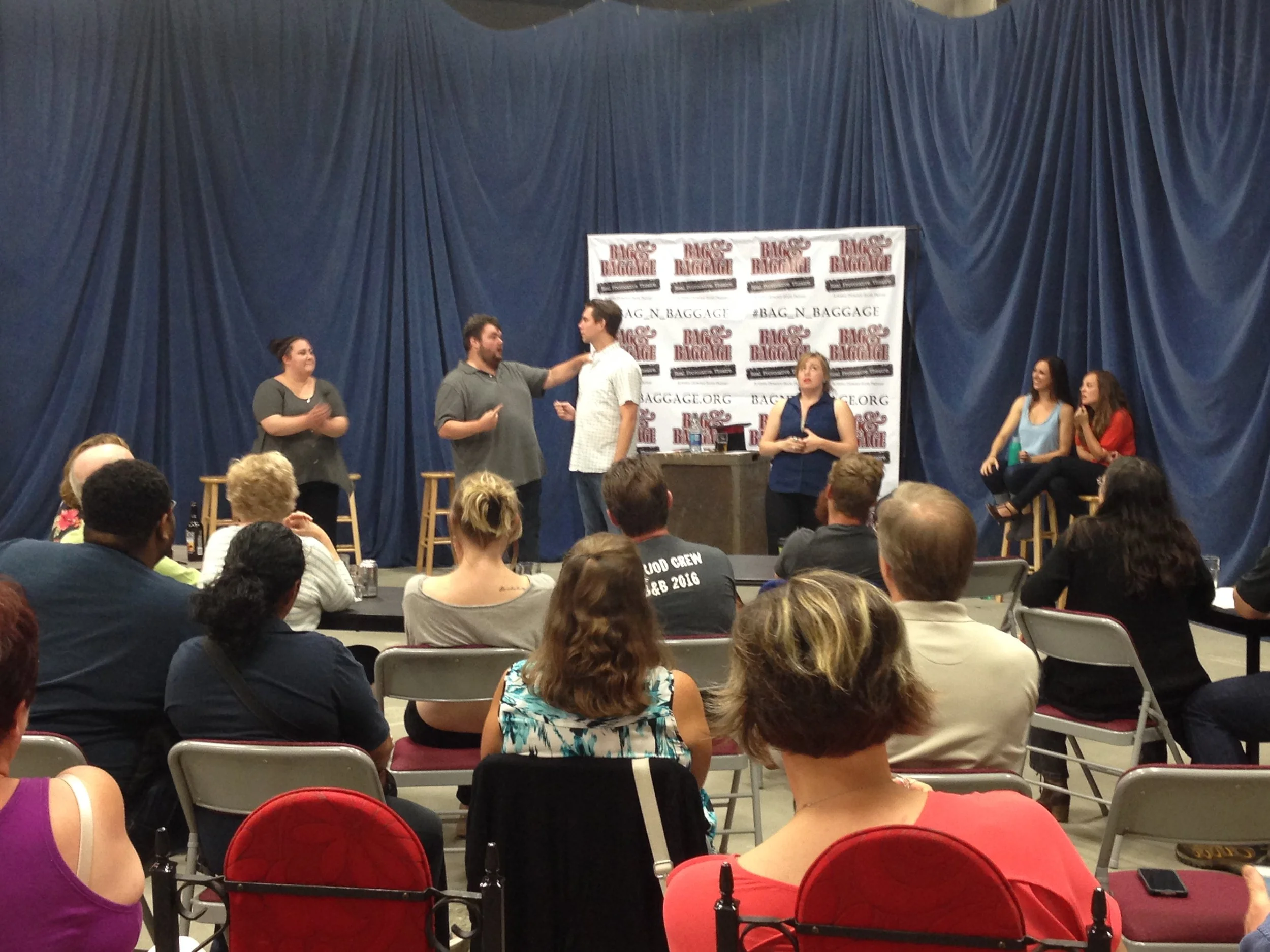 7/30/16 at Bag&Baggage for "Cabaret Improv". Photo by Jessi Walters