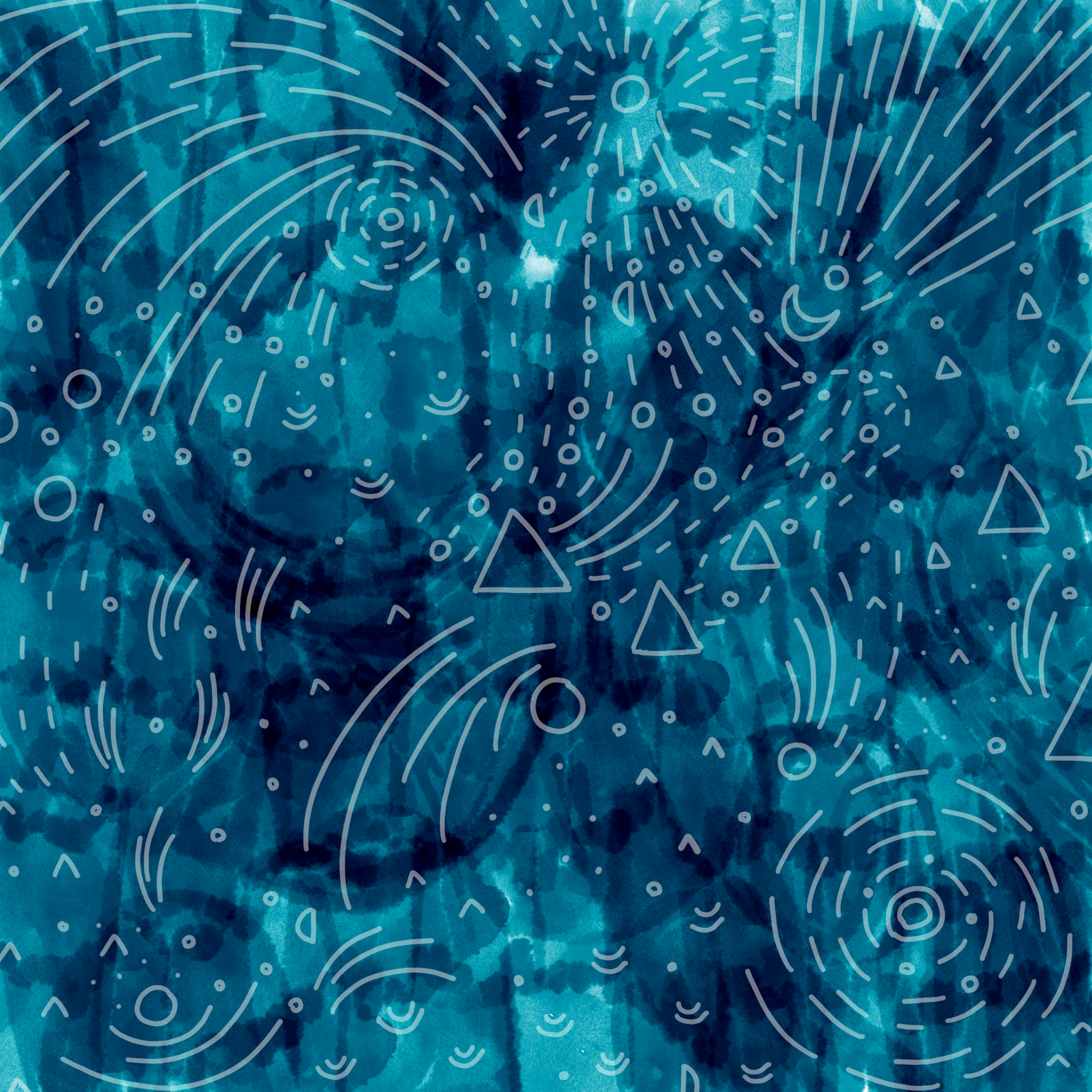 Woo Magic Illustration Painting Abstract Geometric by Nikkita Cohoon Artist Illustrator Detroit Michigan
