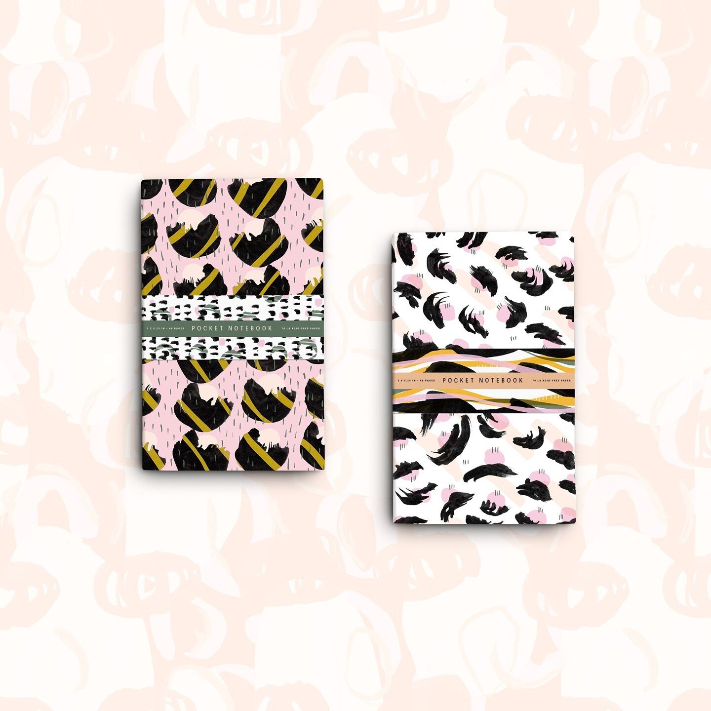 A bit of play in the studio today! Loving these playful designs as a pocket notebook set. Ready for a weekend of springy weather and time to recharge. What about you?