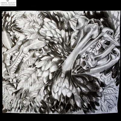 2011 Charcoal on Paper 5 ft. x 5.5 ft. Winner - Elizabeth Killian Roberts Prize for Drawing