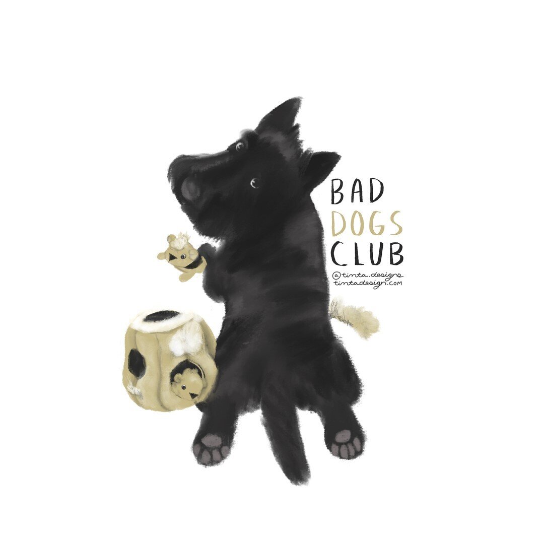 Whose got a &quot;Bad&quot; Dog? 😁&hearts;️🐕&zwj;🦺 🐕.⠀⠀⠀⠀⠀⠀⠀⠀⠀
&bull;⠀⠀⠀⠀⠀⠀⠀⠀⠀
&bull;⠀⠀⠀⠀⠀⠀⠀⠀⠀
&bull;⠀⠀⠀⠀⠀⠀⠀⠀⠀⠀⠀⠀⠀⠀⠀⠀⠀
#baddogsclub #outwardhound #outwardhoundtoys #cuteanimals #cuteillustrations #animalart #illustrationforkids #scottishterrier #