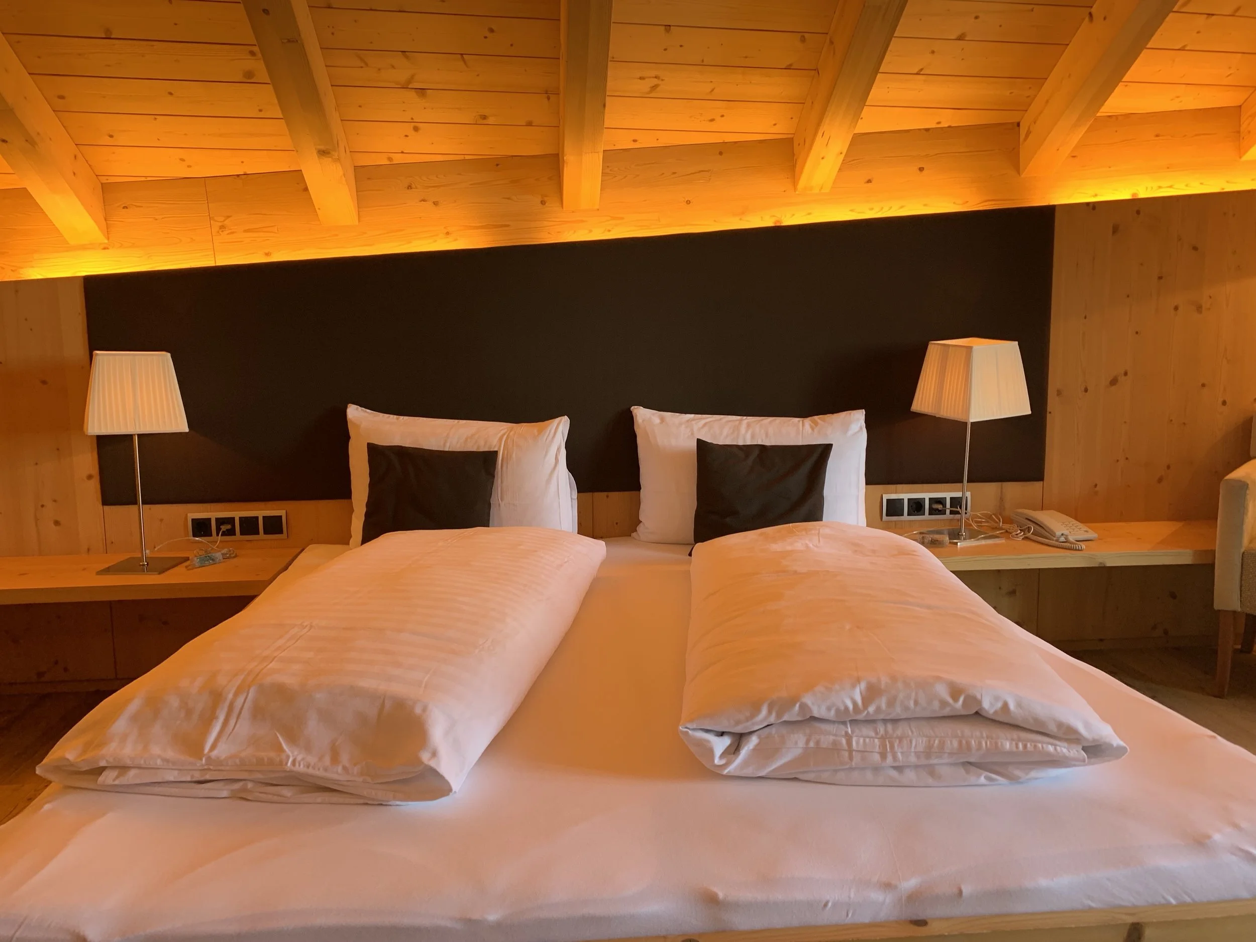 Rooms at rifugios are comfortable, cozy, and warm.