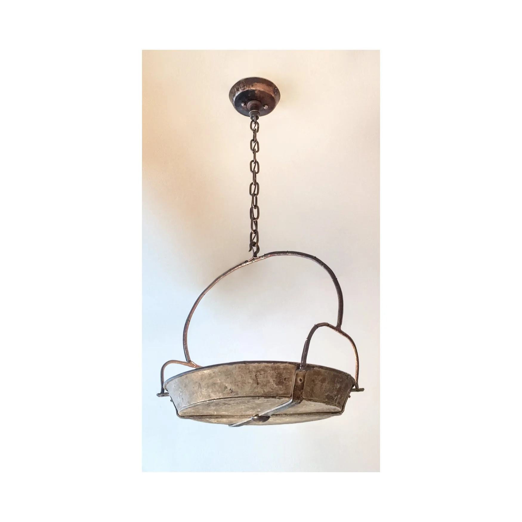 18th Cent. Fireplace Pan Pendant Light No.008P
