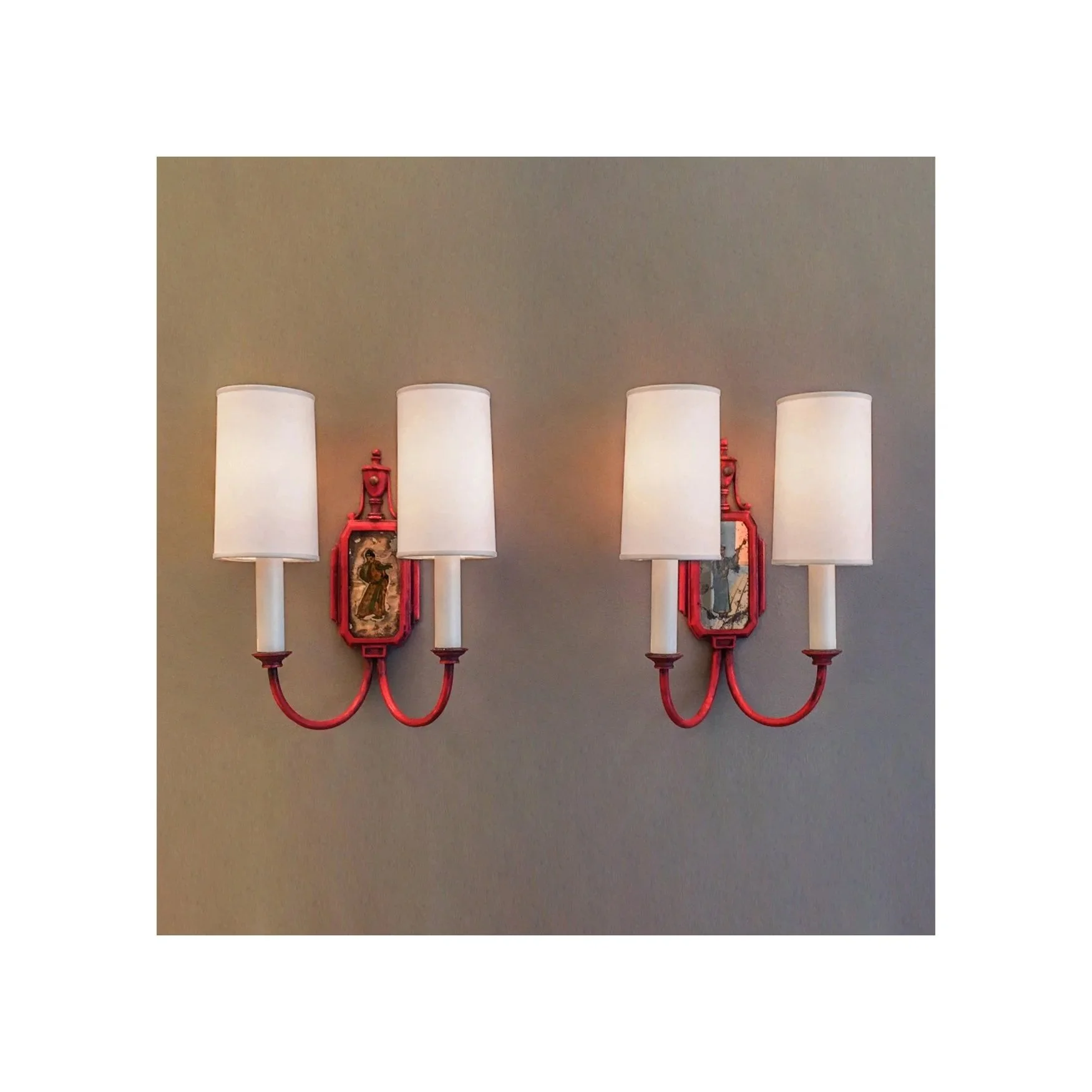 Asian Double Sconces No.14S