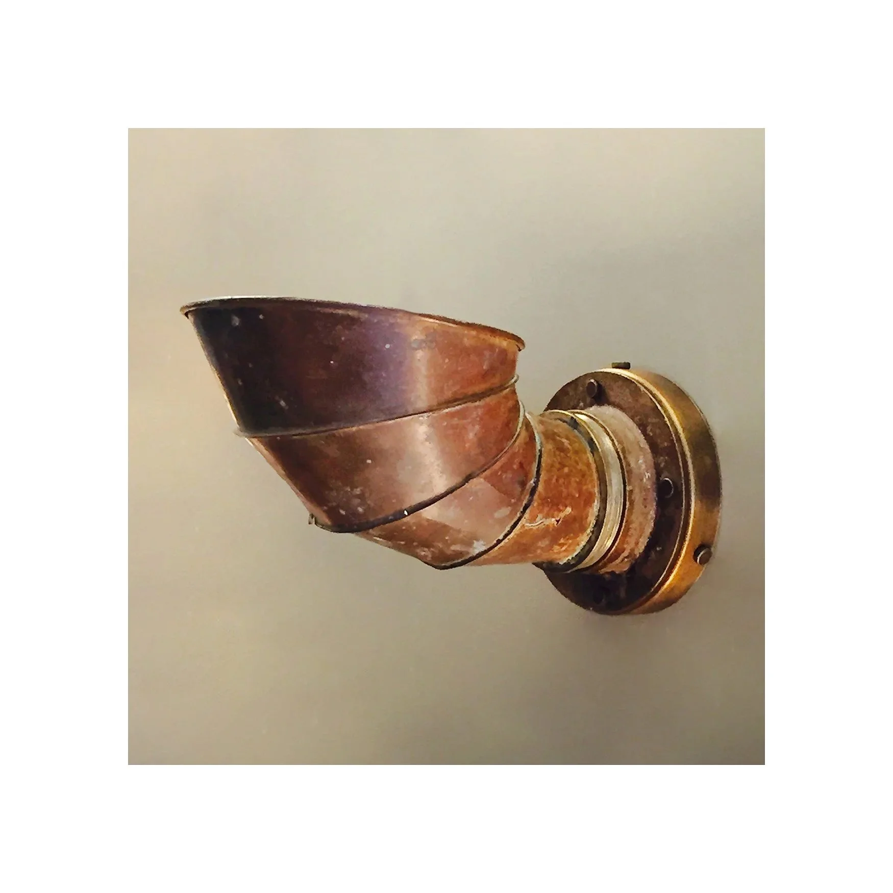 SOLD : Nautical Speaking Voice Tube Sconce