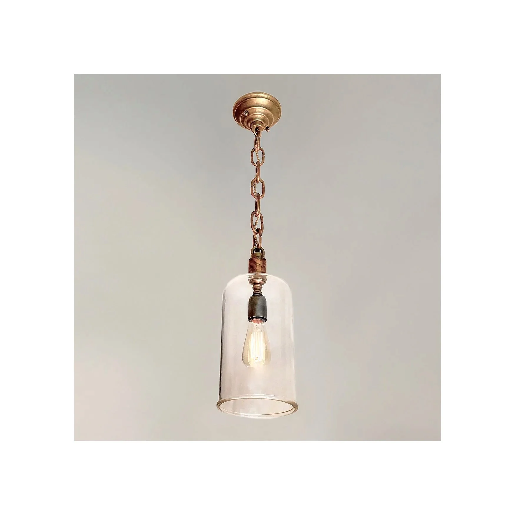 Glass Bell Pendant Light No.024P