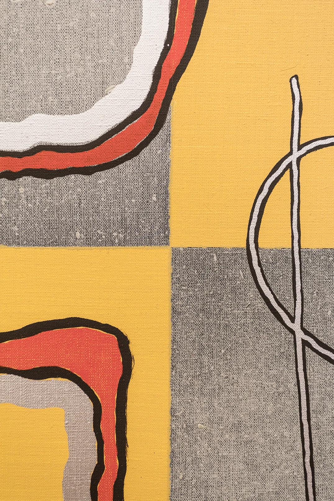 Joshua Abelow Abelow in Luxury - detail 2016 Oil on linen 80 x 60 inches