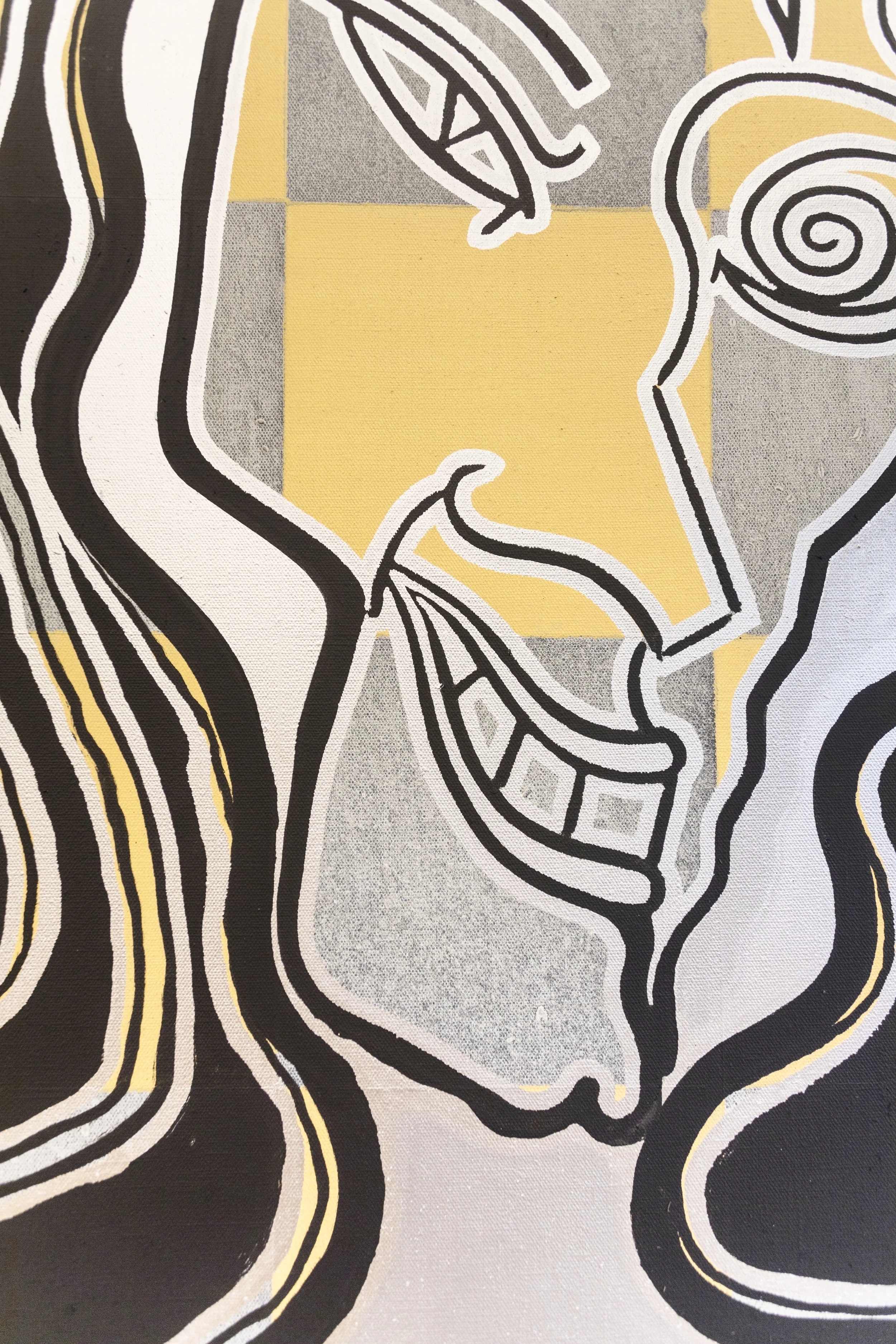 Joshua Abelow Abelow in Luxury - detail 2016 Oil on linen 80 x 60 inches