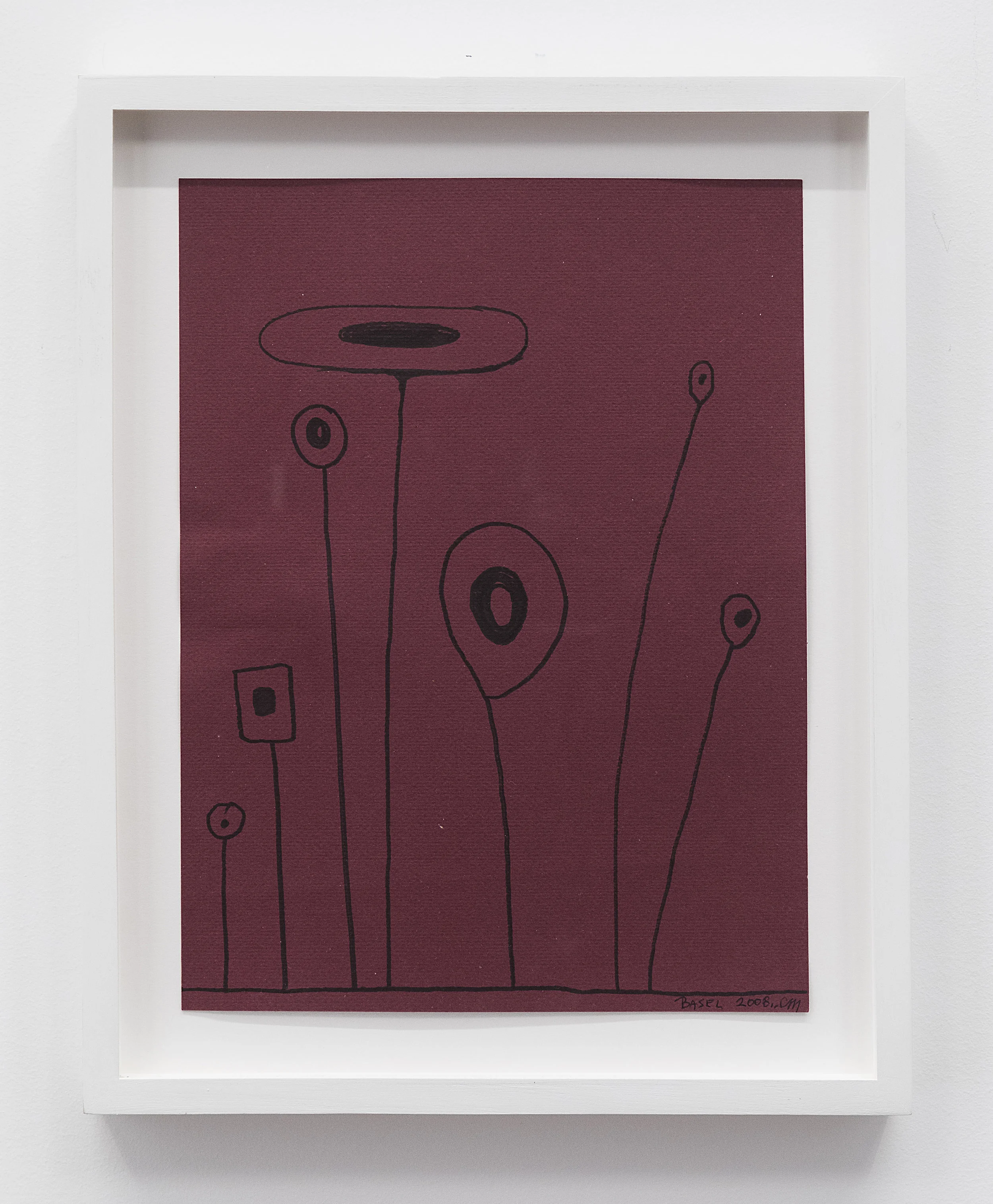 Chris Martin Basel 2008 Marker on paper 12 x 9 inches