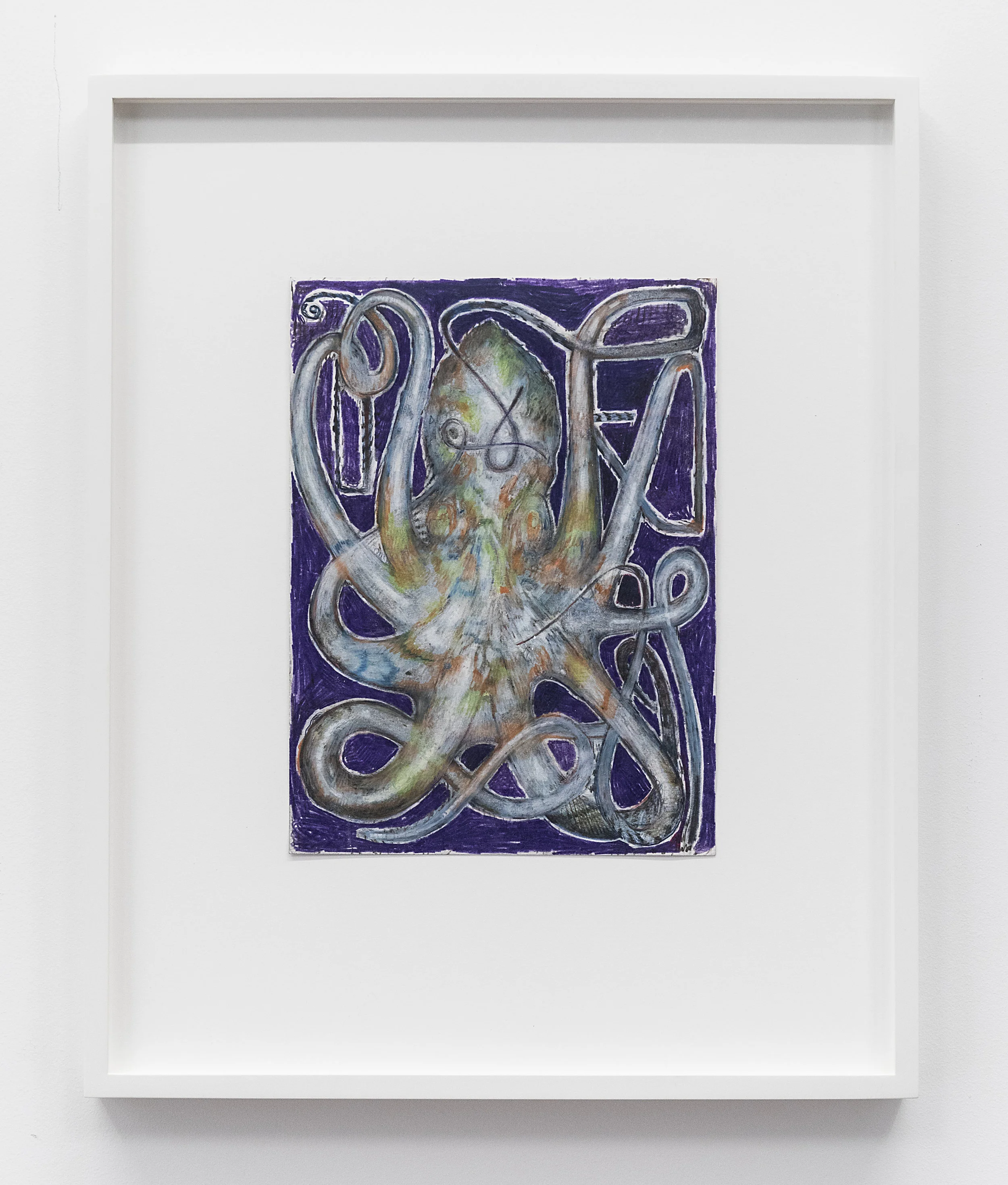 Steve DiBenedetto Octopope 2018 Colored pencil on paper 11 3/4 x 8 3/4 inches