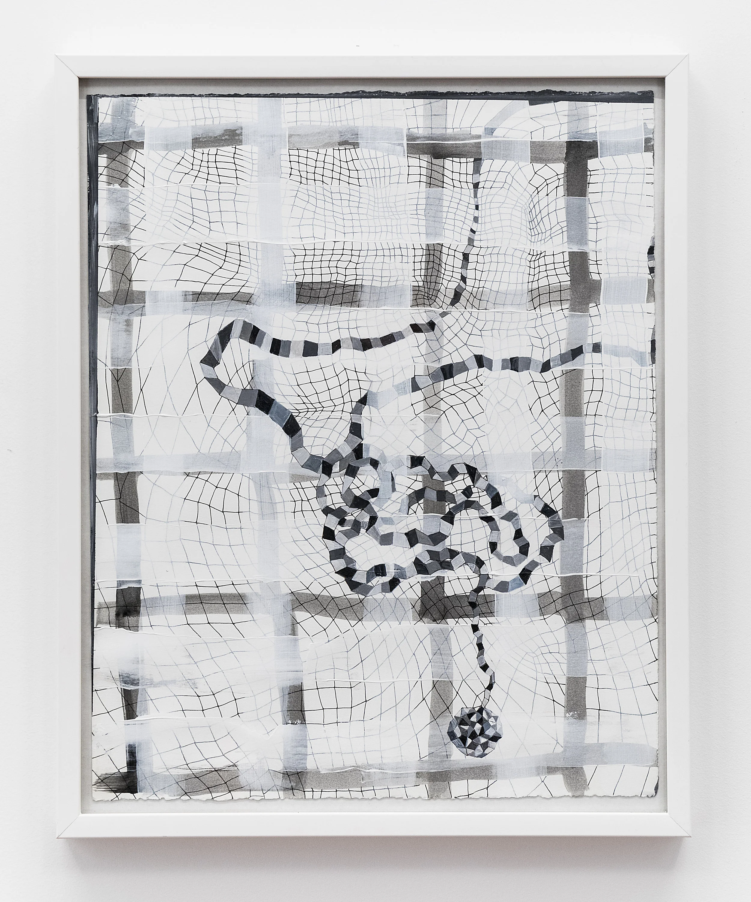 Lisa Corinne Davis Congenital Computation 2017 Acrylic on paper 19 x 15 inches