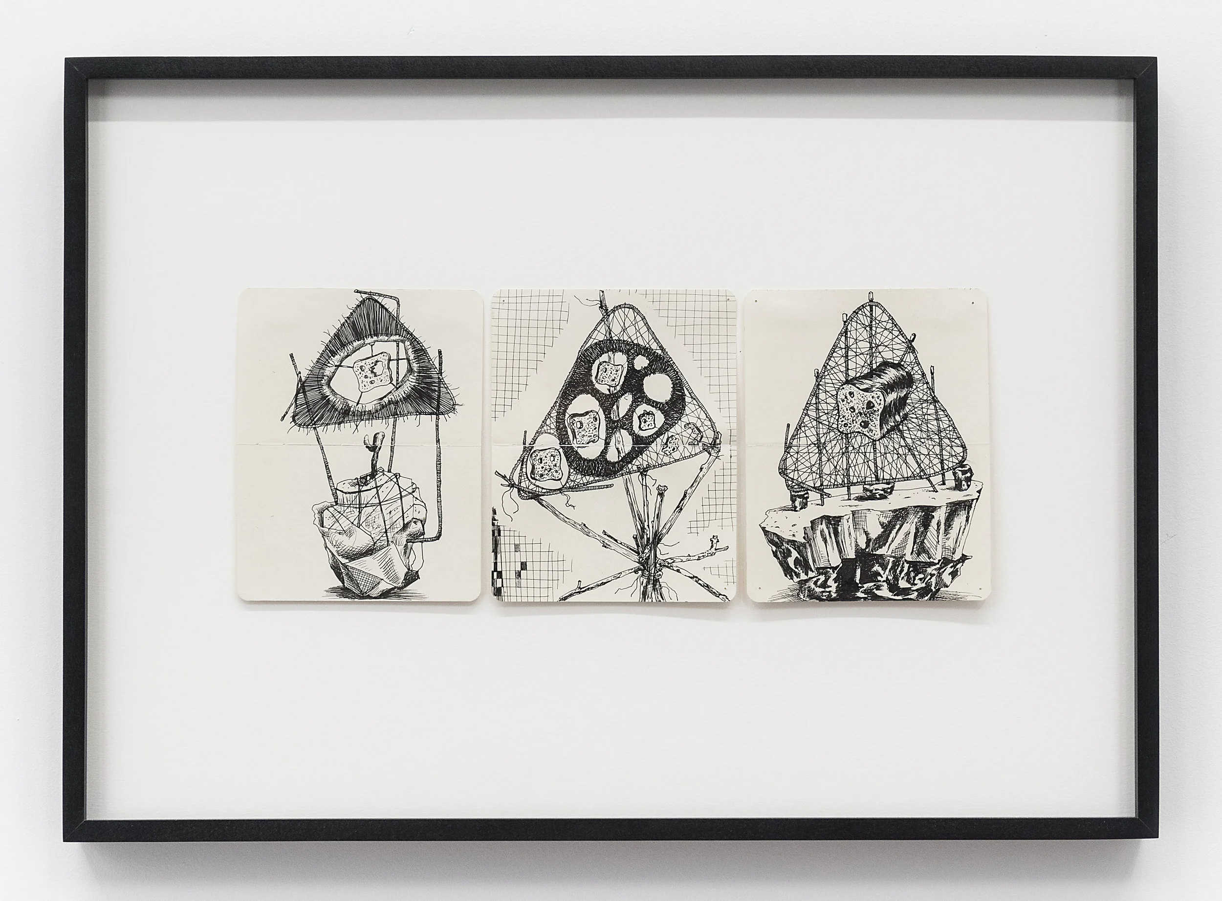 Michelle Segre Spaghetti Love 2016 Ink on paper 7 1/8 x 17 inches