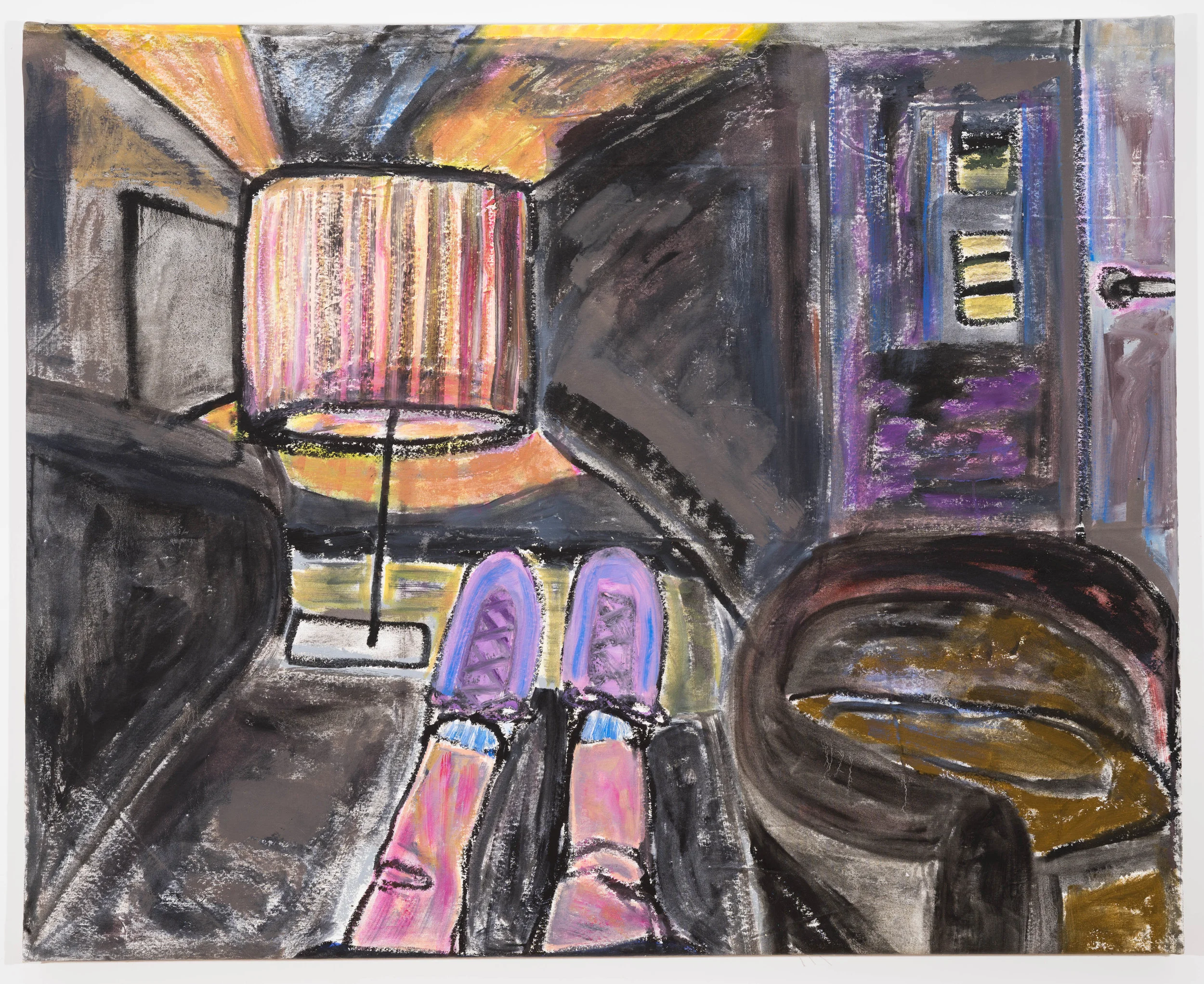 Jennifer Sullivan Furniture for Feeling Things 2018 Oil and oil stick on canvas 42 x 52 inches