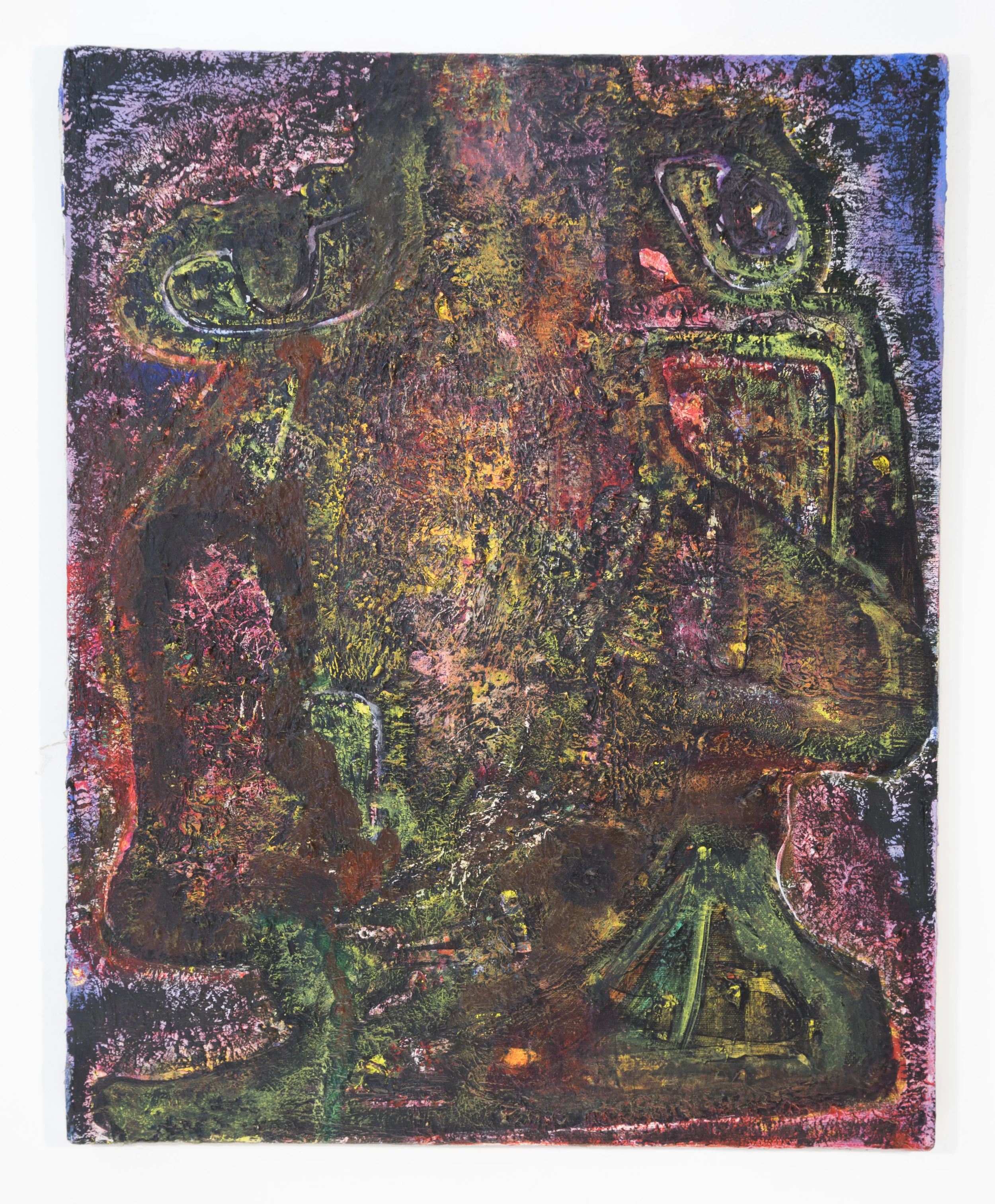 Steve DiBenedetto Carborundum 2018-19 Oil on linen 20 x 16 inches