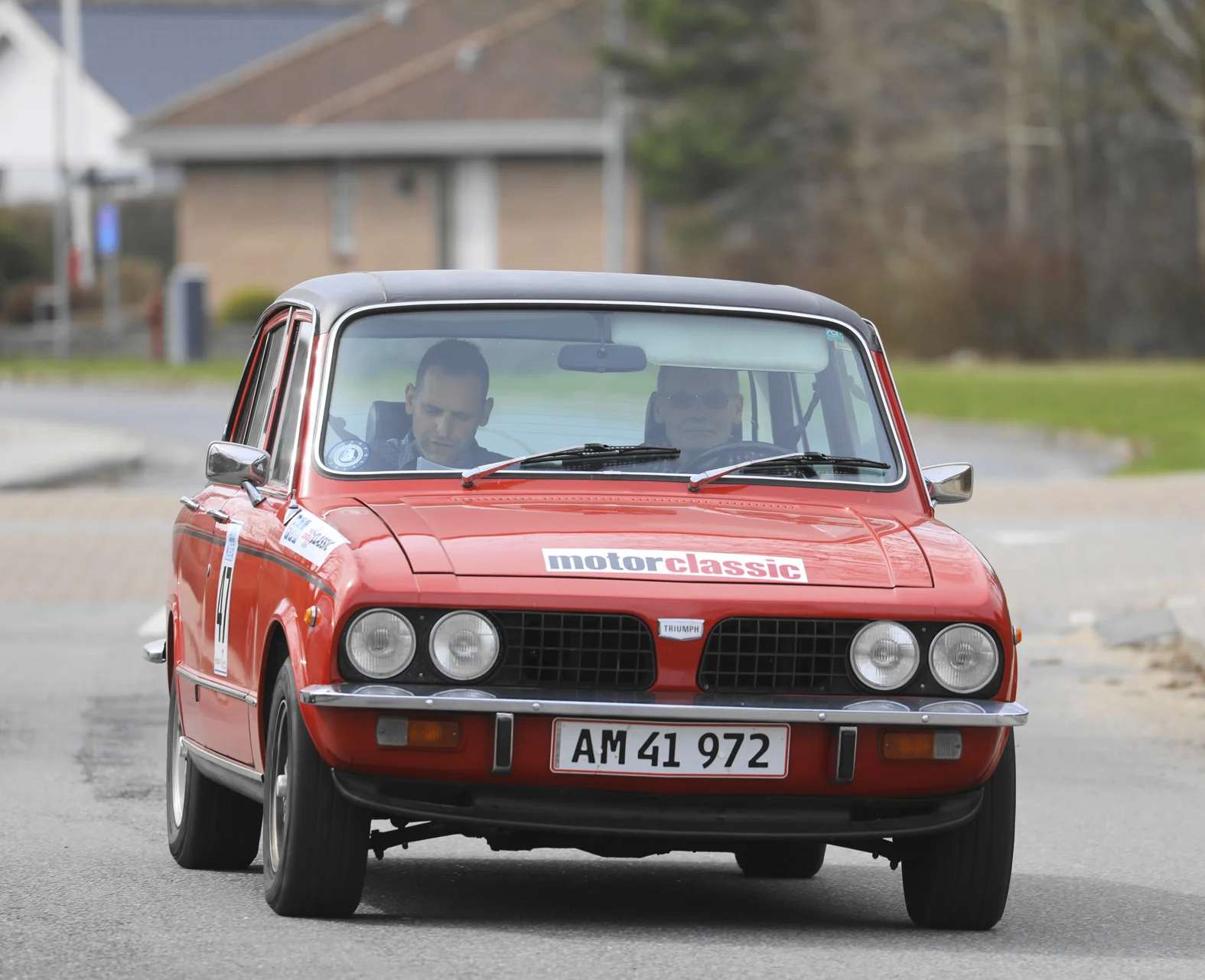 Lars og simon hjorth i Triumph dolomite