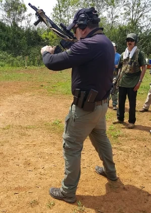 Mike demonstrates how to do a proper rifle reload