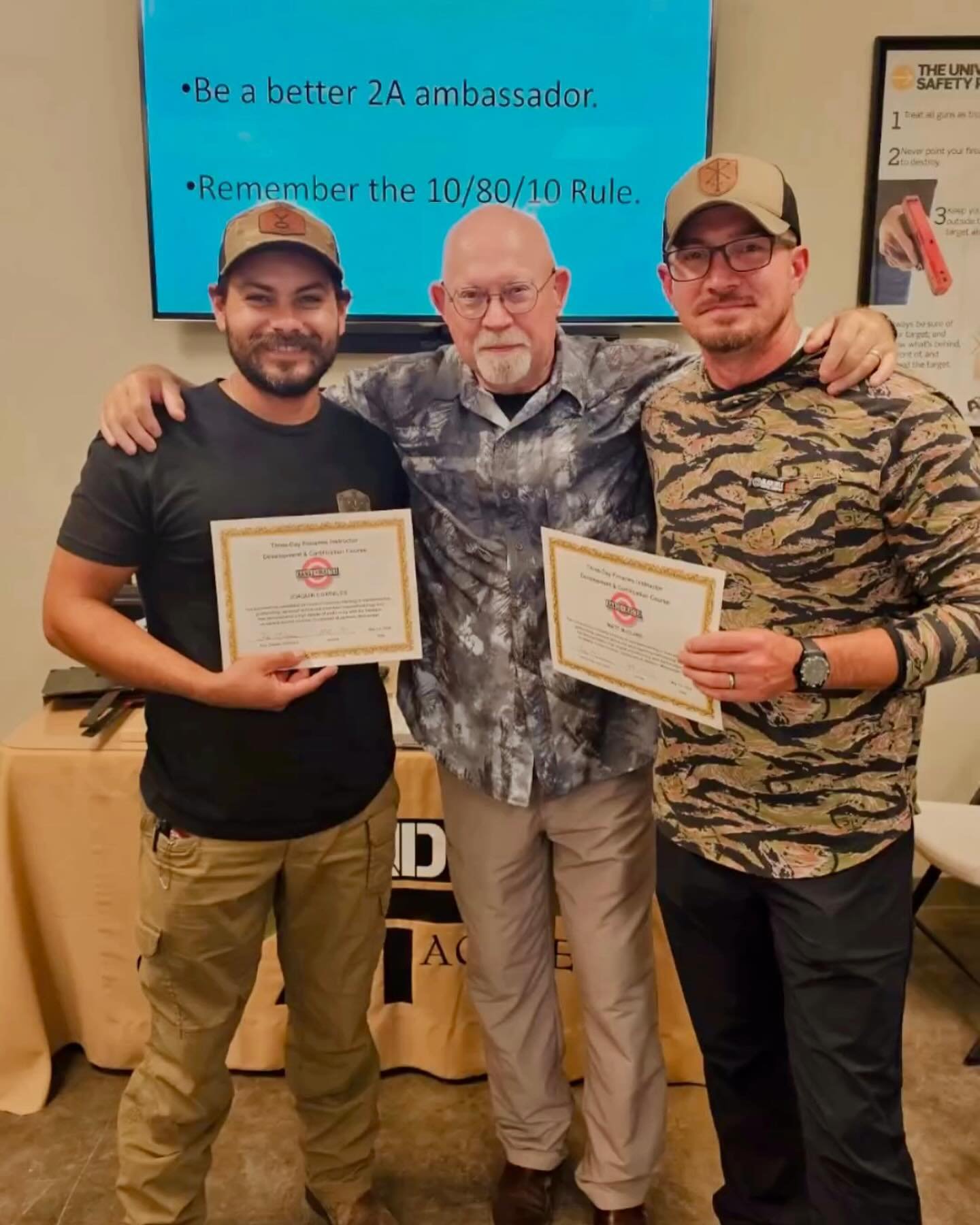 HUGE Congratulations to Green Ops instructors @mcguire_thewayforward and @jaq_thepewpewplumbrtx for completing AND graduating from Tom Givens &lsquo; 3-day Rangemaster Instructor Development Course!! And in particular, Kudos &amp; Congrats to Matt fo