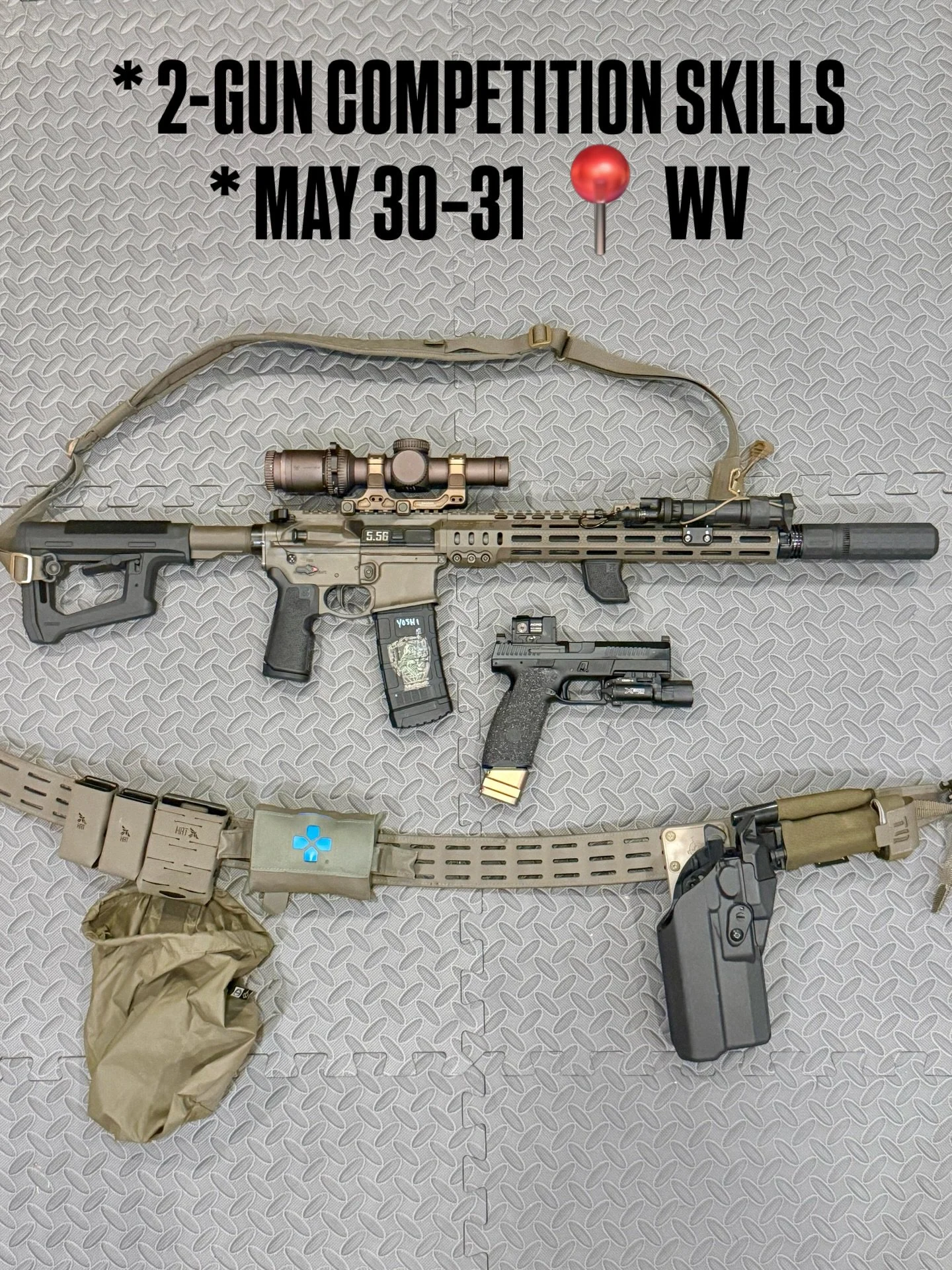 YOUR GEAR IS ONLY AS FAST AS YOUR SKILLS.

This 2-Day Competition Skills course is built for shooters who want to move faster, shoot cleaner, and perform under pressure.

If you&rsquo;re running USPSA, IDPA, 2-Gun, or looking to sharpen rifle &harr; 