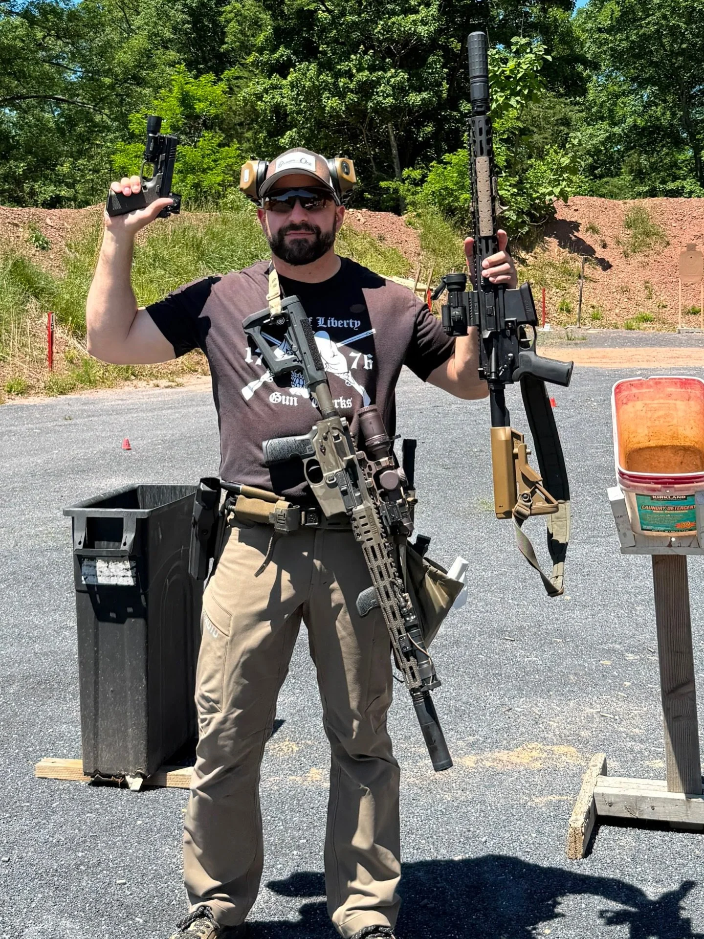 Day 2 of our ongoing 2-Gun Competition Skills 📍Hedgesville, WV 

Great weather, great range, and an outstanding group of students putting in the work!! Seeing shooters push themselves, solve problems, and improve throughout the weekend is why we lov