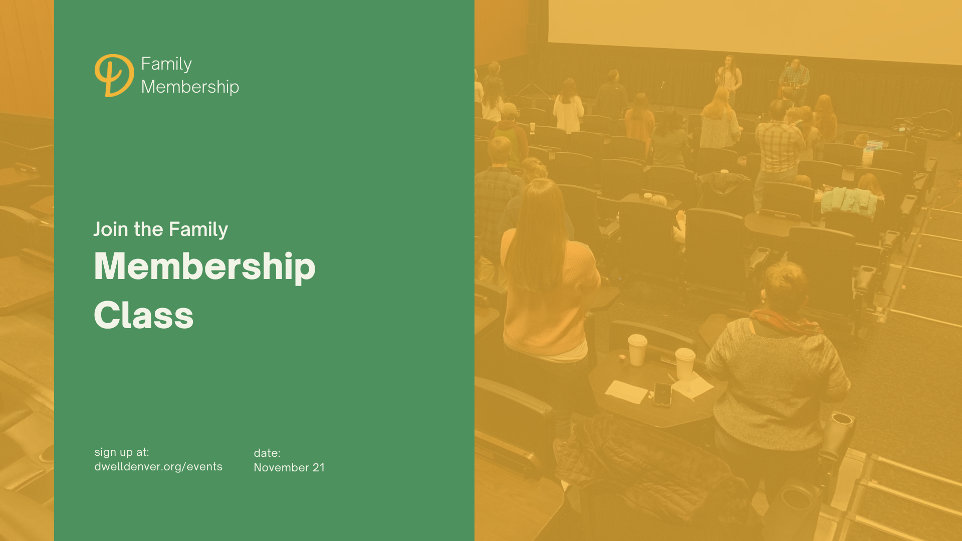 Family Membership Class - November 21st