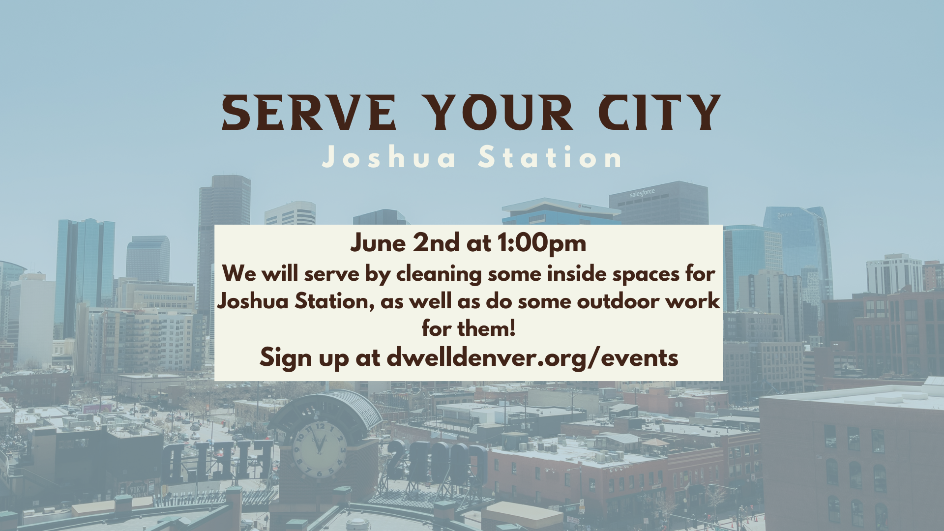 Serve Your City: Joshua Station