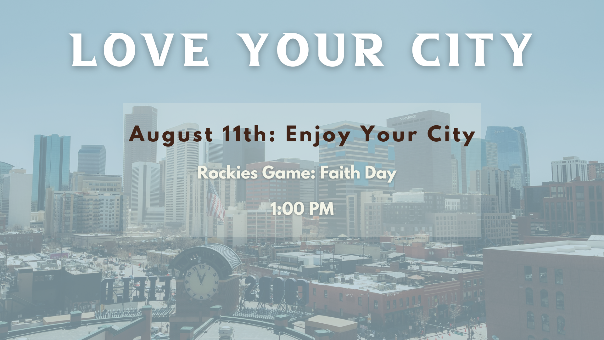 Enjoy Your City: Rockies Game