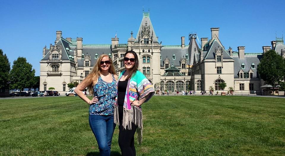This is Daphne and me in front of the Biltmore Estate in Asheville, NC, in June, 2015.