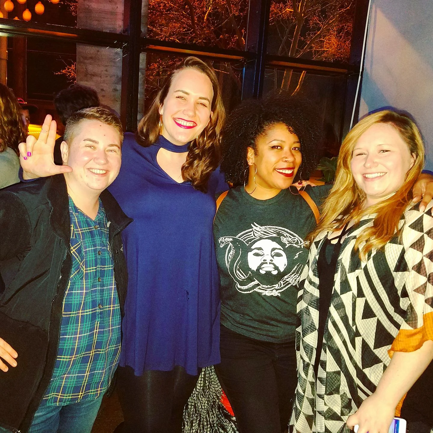 One of my favorite podcasters is Tracy Clayton (second from right) of Another Round. She is coincidentally also from Louisville, and my friends and I met her in 2017!
