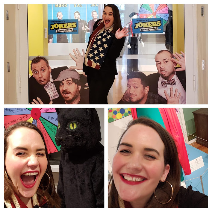Google Photos made this little collage for me with some of the photos I took at the Staten Island Museum when I was checking out the Impractical Jokers: Homecoming exhibit.