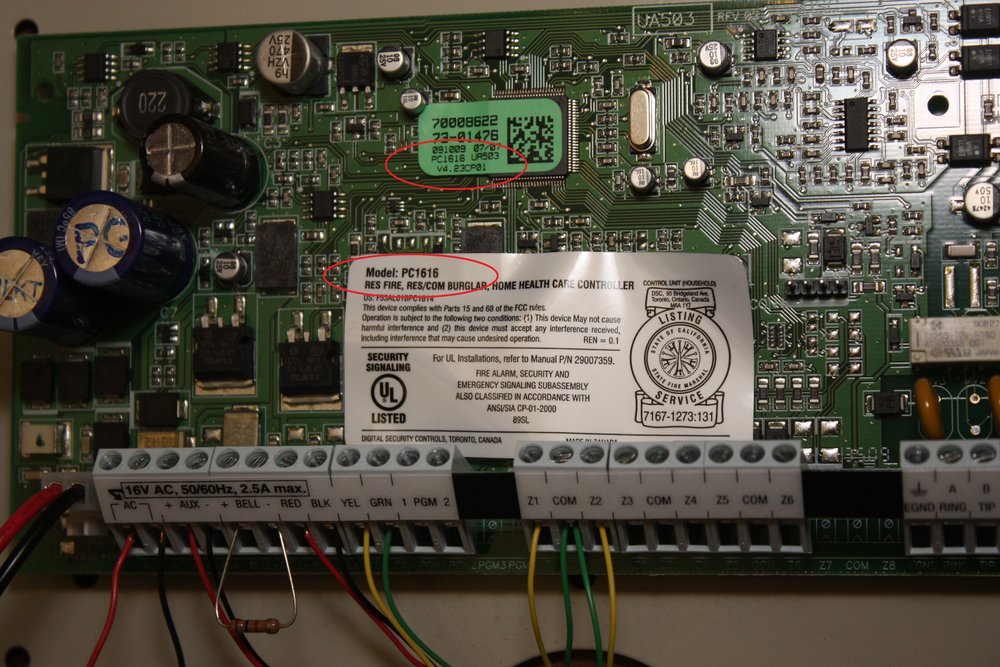 PC1832.....SKBAWA-s042 8 Zone LED wired Alarm Keypad DSC PK5508 Eng PC1616 