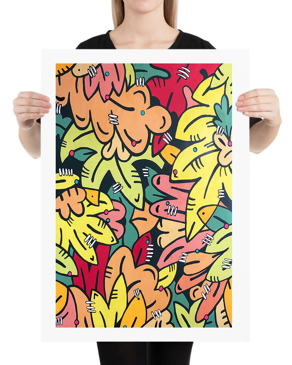 "HIDDEN HEARTS" PRINT: SIX