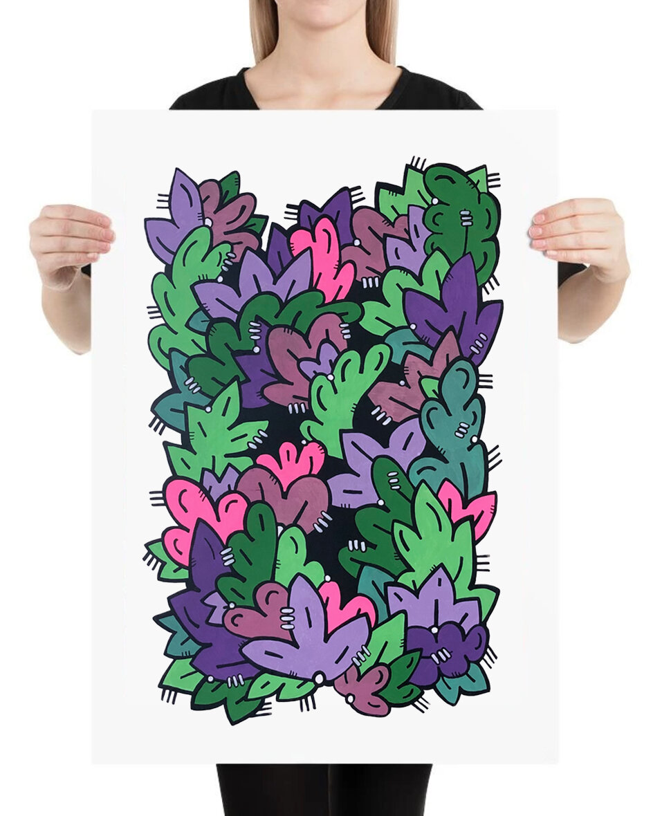 "HIDDEN HEARTS" PRINT : TEN