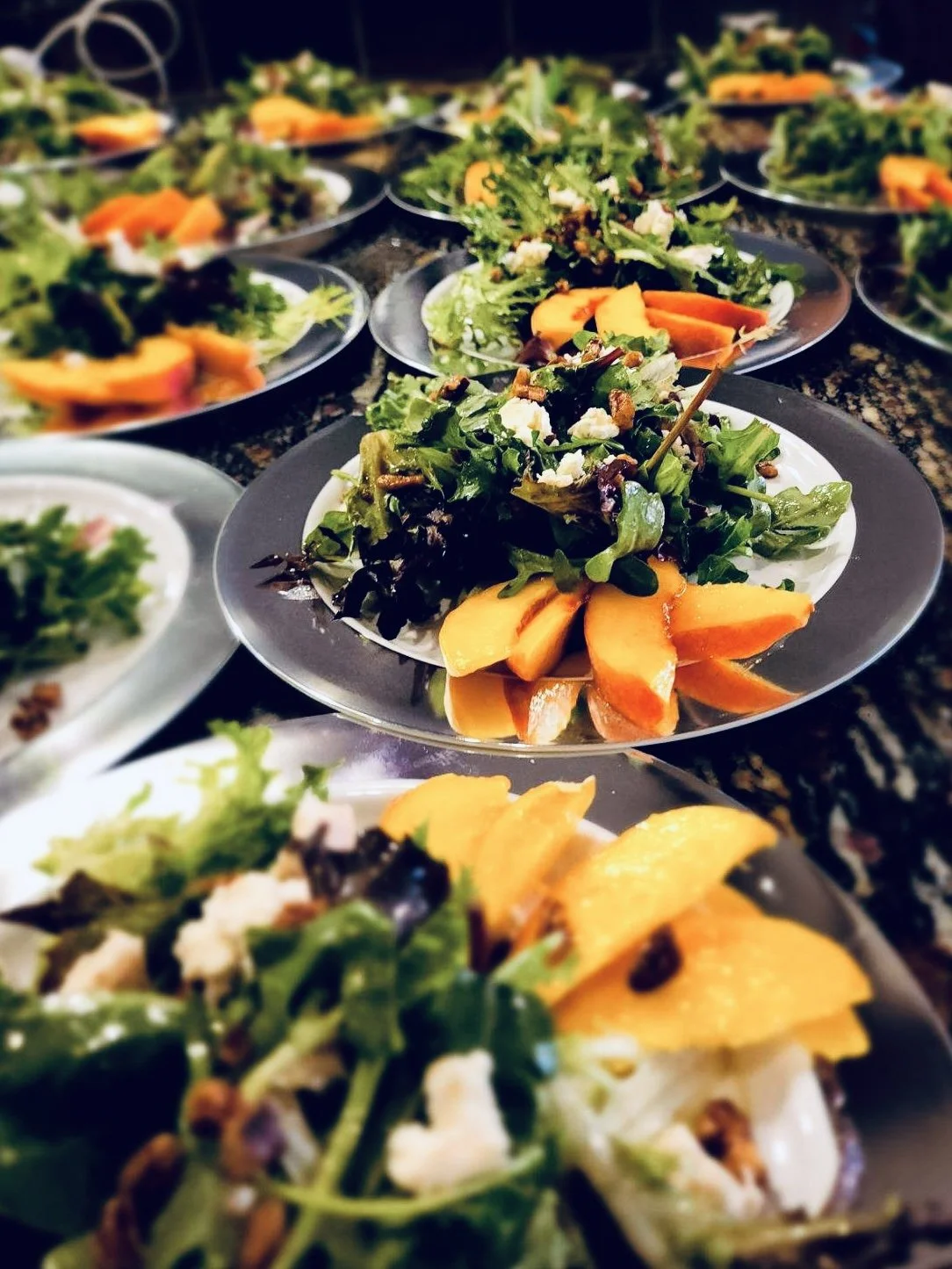 Mixed Greens, Candied Pecans, Blue Cheese, and REduced Balsamic Vinaigrette