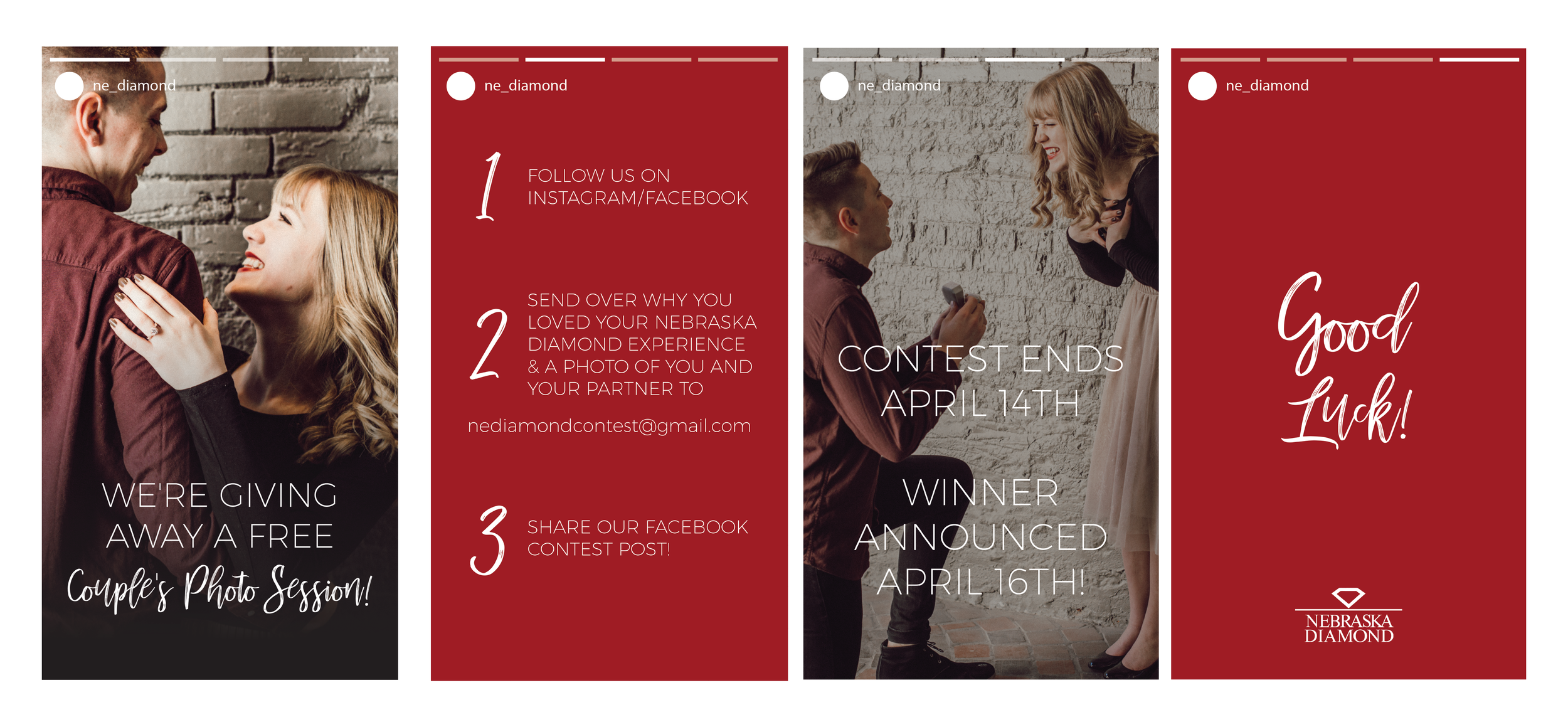  Instagram Story announcement for photo shoot giveaway 