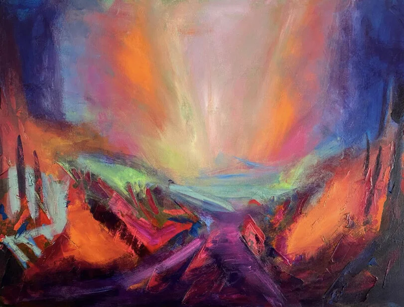 Abstract 40x30 acrylic on canvas. 2021.