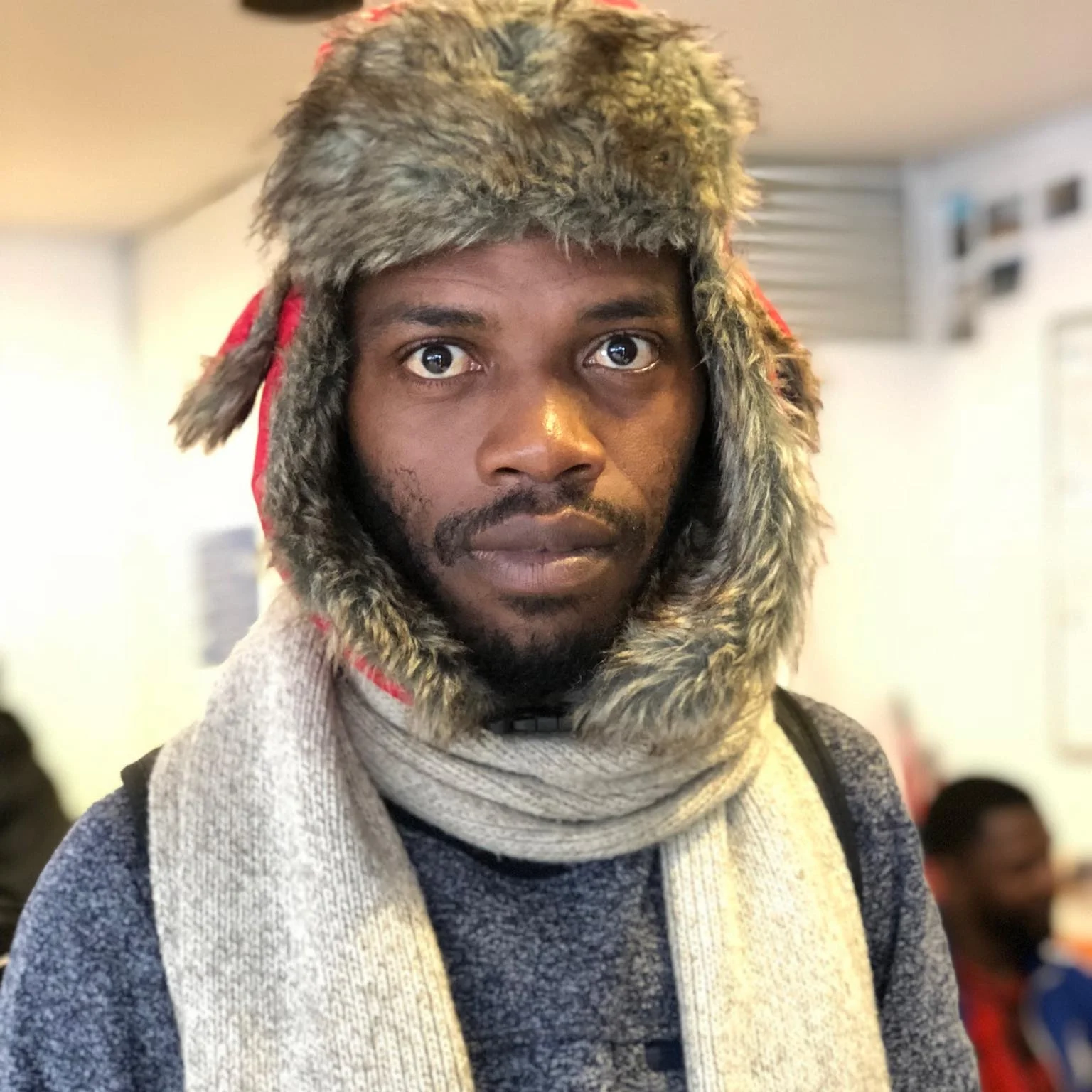 Patrick, 33 - Cameroon “Alpha brings a glimmer of hope in the hearts of the population in the camp. I love working in the laundry station, but I especially love teaching.”