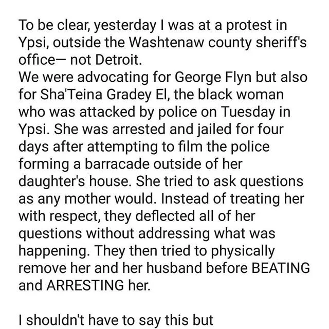 What's been going on in the last few days in Ypsi. Thank you to everyone who showed up. 
#blacklivesmatter