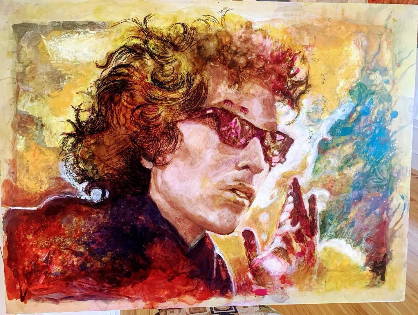Happy 80th birthday to the man, the legend, @bobdylan. Thank you for sharing your vision and extraordinary talent with the world. May you stay forever young.

Both paintings are available, please DM for more details. 

#bobdylan #birthday #foreveryou
