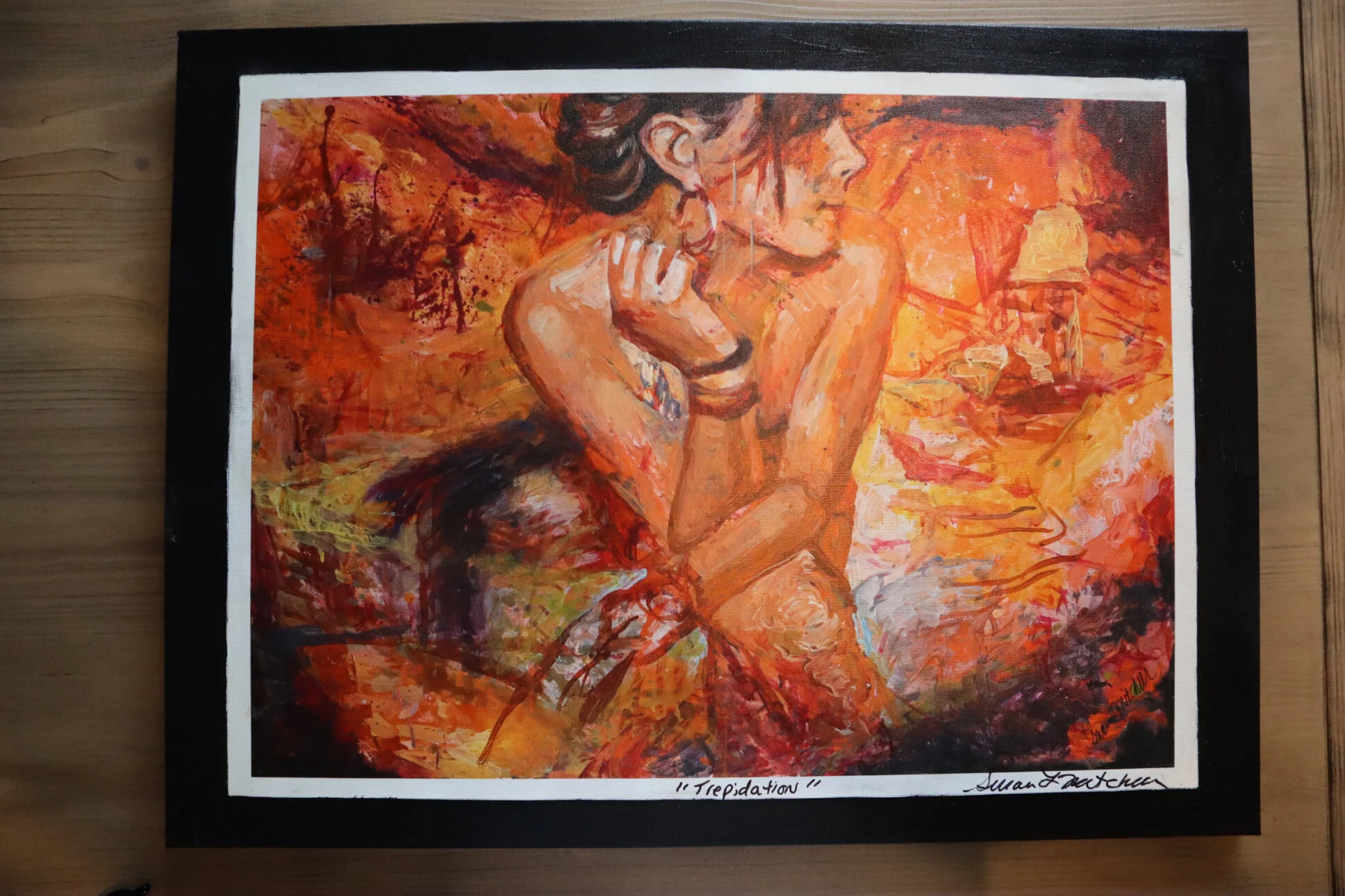 Trepidation- (noun) a feeling of fear or agitation about something that may happen. There is beauty in the unknown and it is up to each of us to find that!
DM for purchasing info.
#artistsofinstagram #trepidation #artisbeauty #dailyart #artgram