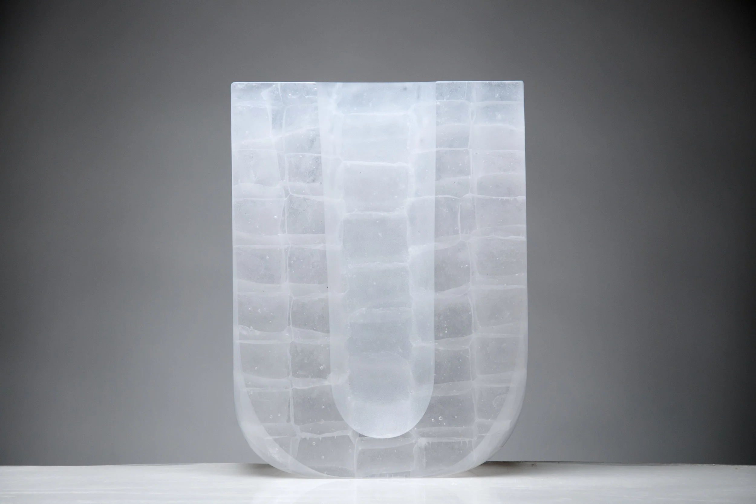 Form, V Cast and Coldworked Glass 10" x 3" x 7" 2015