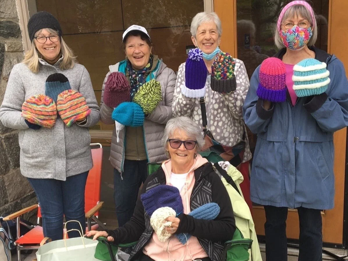 Area Volunteers Knit Hats for Disadvantaged Children