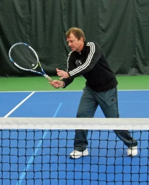 Our USPTA Tennis Pro Matthew will help your net game!