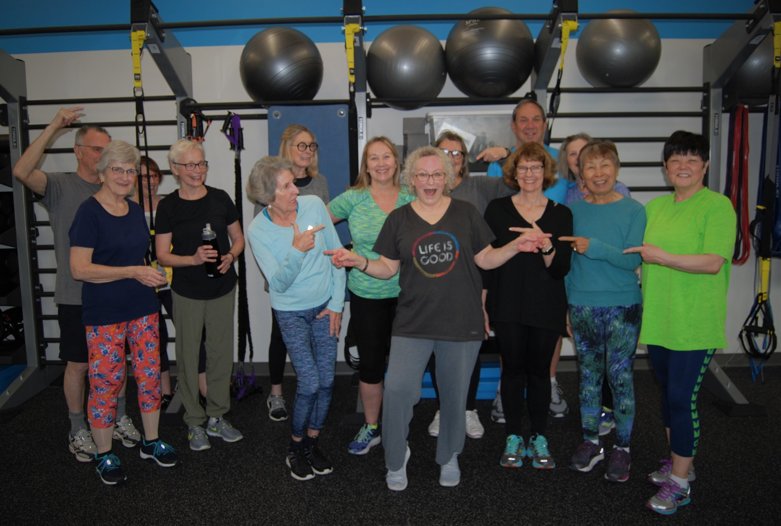 Victoria Lord with her amazing Body Con group training class community!