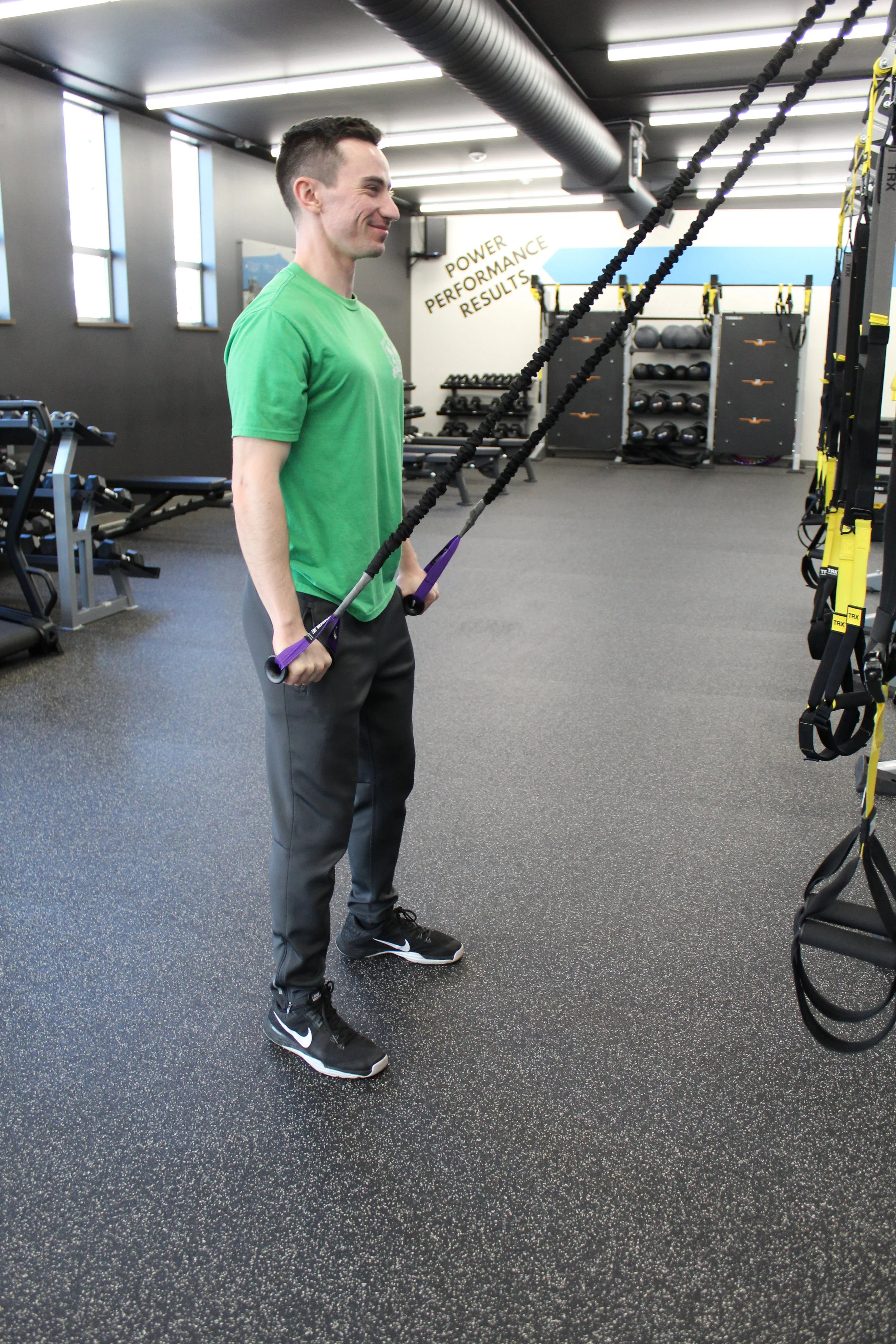 Pull down finishing position