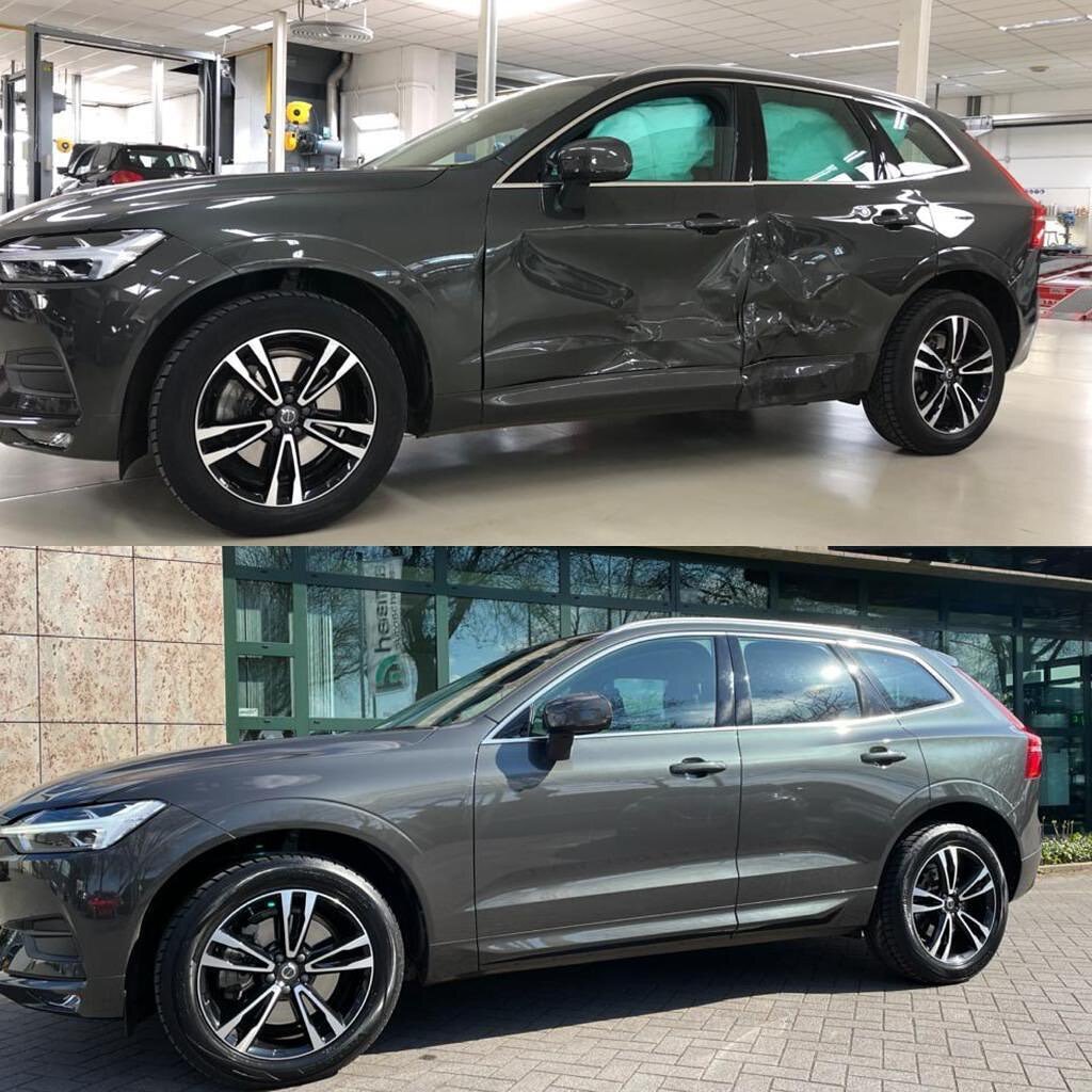 Deze Volvo is weer helemaal nieuw! #haansautoschades #ookditkomtgoed #volvo #mooieklus #autoschade #plaatwerk #airbags