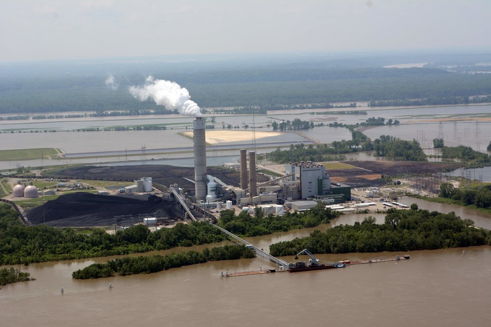   Ameren’s Sioux Power Station at the confluence between the Mississippi and Missouri Rivers | Photo taken on June 2, 2019 by Tom Peterson  