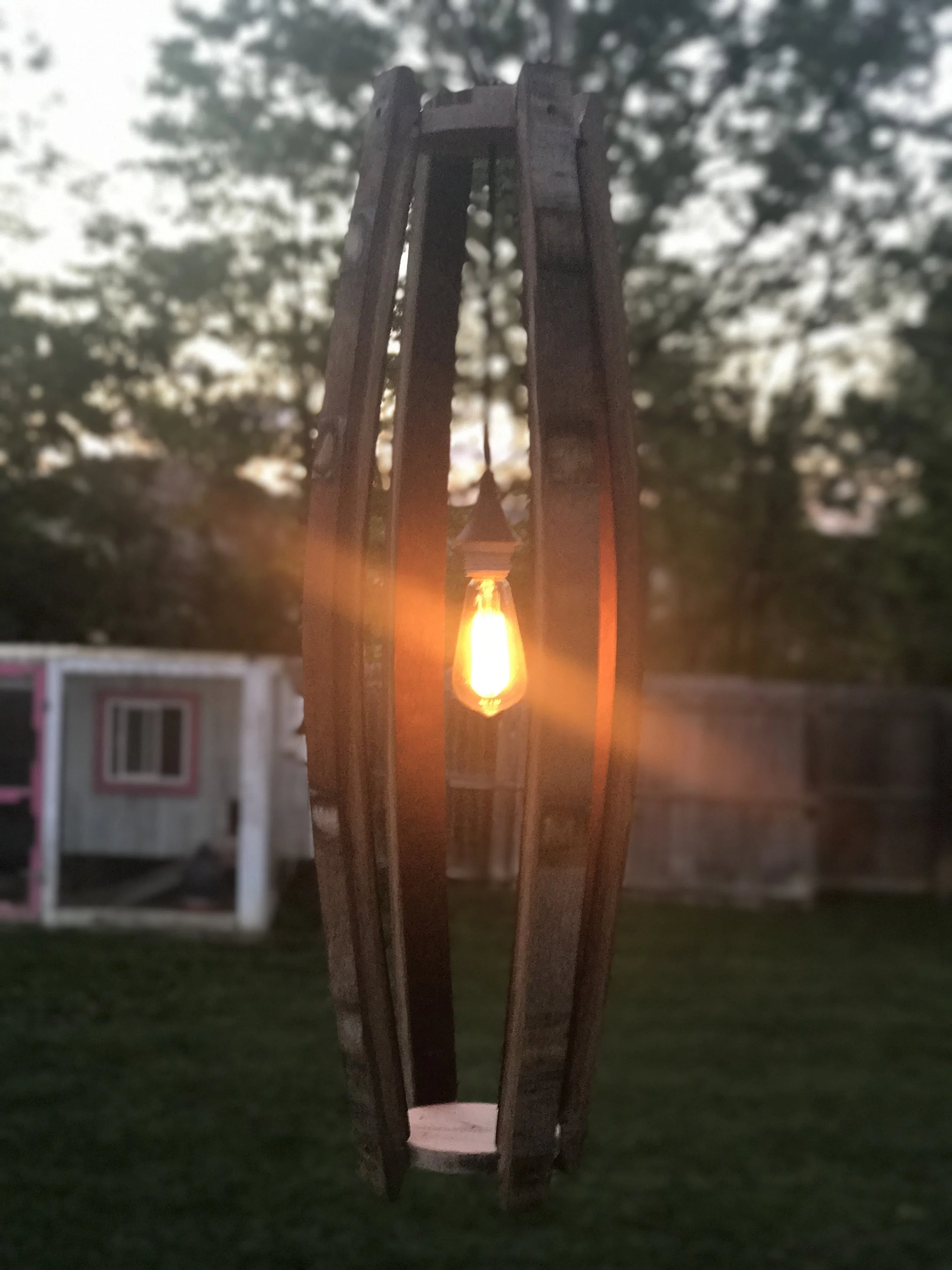 Vertical Single Bulb Light