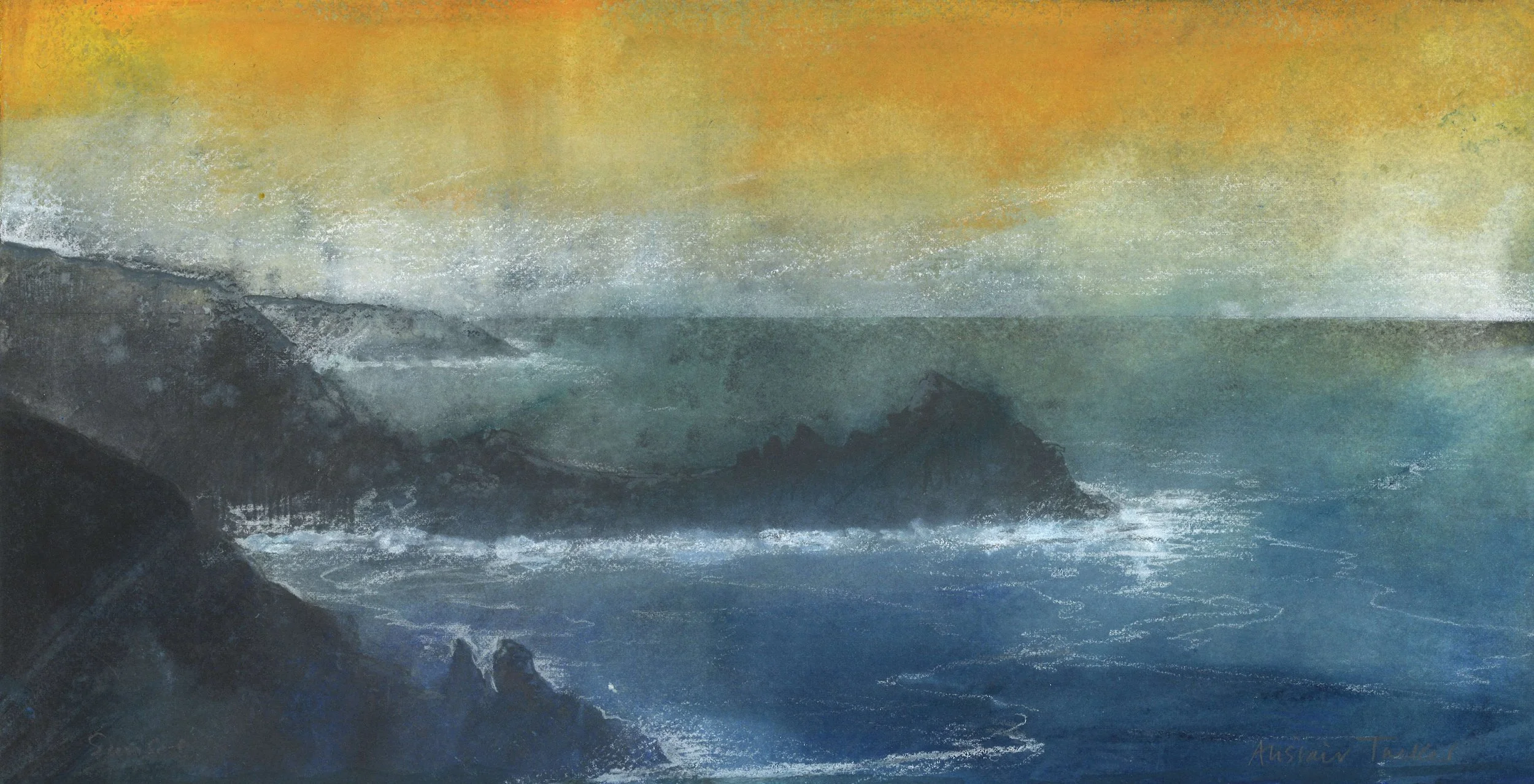 Sunset mixed media 38x19.8cm.jpg