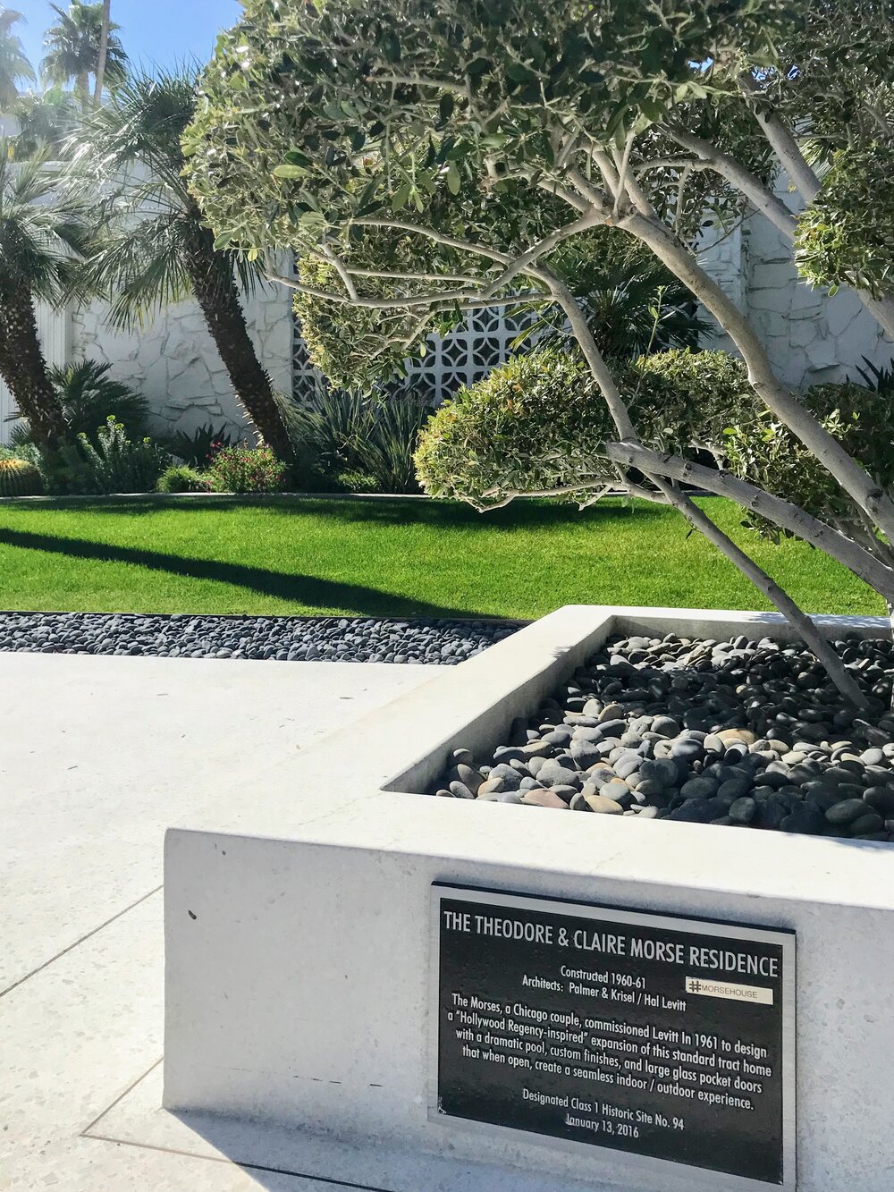 Local Palm Springs landmark, the Morse Residence
